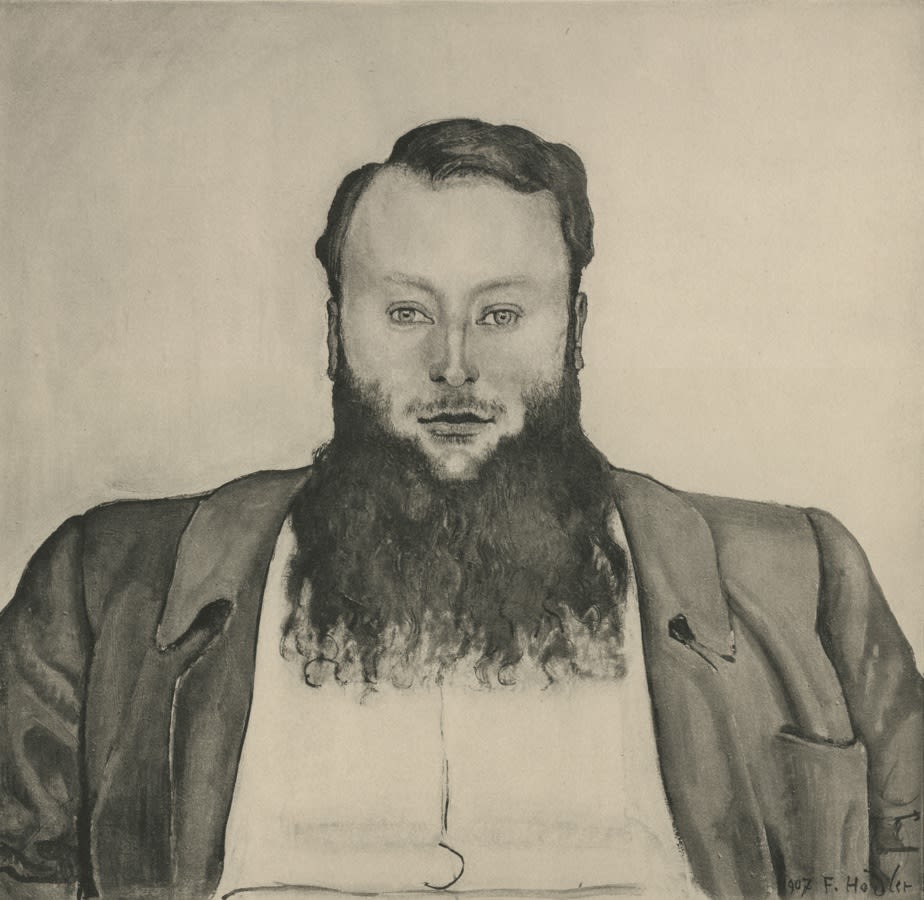 Ferdinand Hodler, Portrait of Sculptor James Vibert, ca 1914