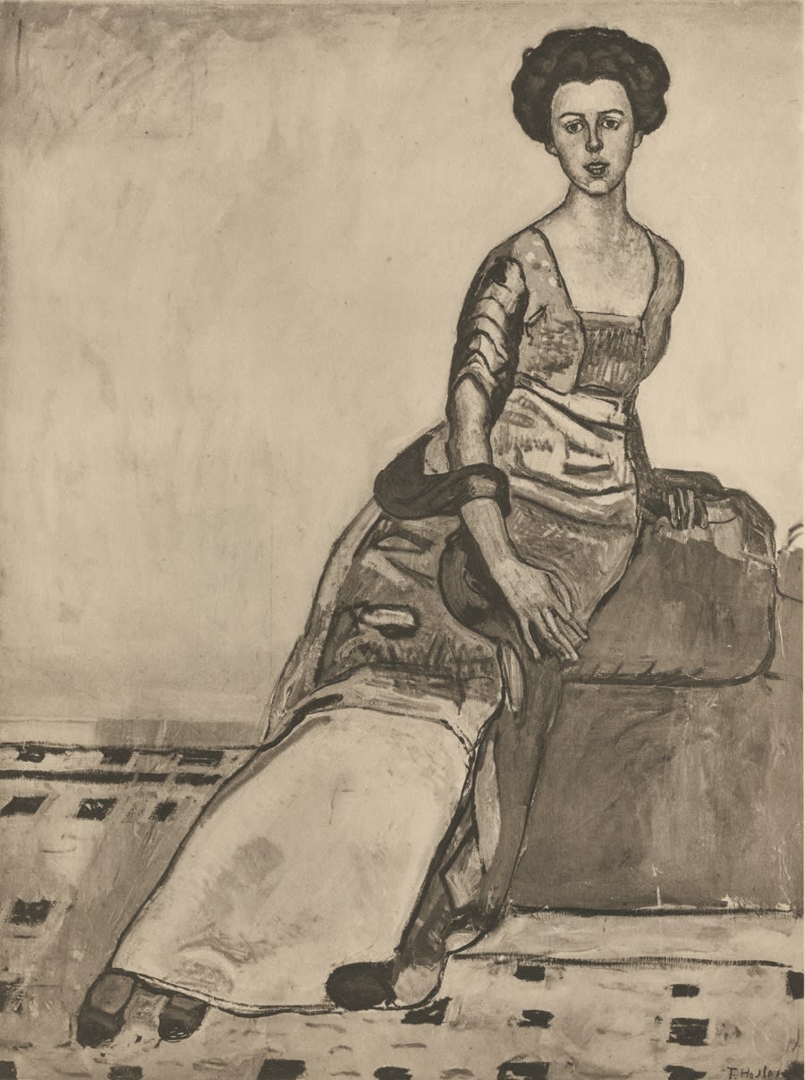 Ferdinand Hodler, Portrait of Mrs. Gertrude Miller, ca 1914