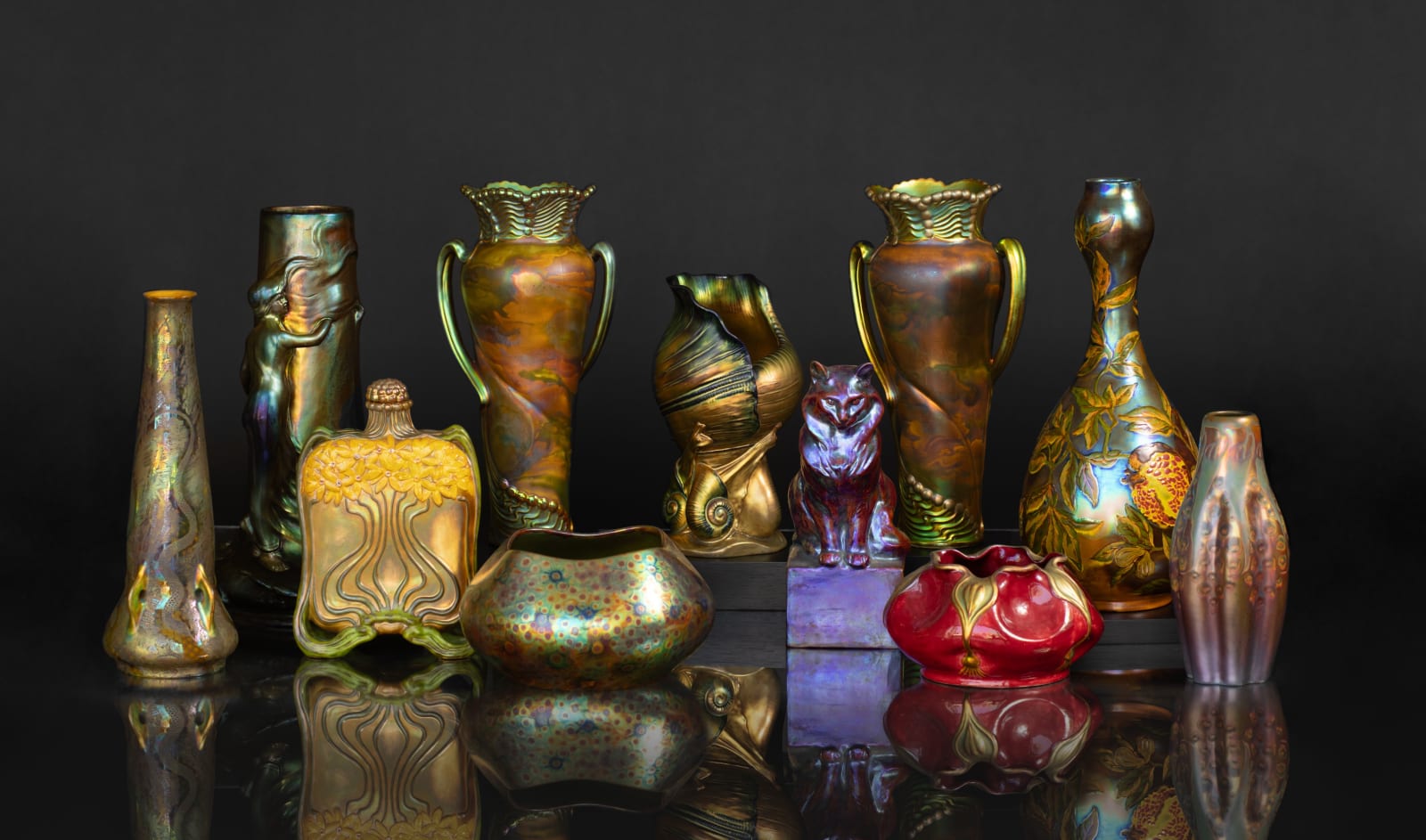 Zsolnay Pecs, Organism Bowl,  1900