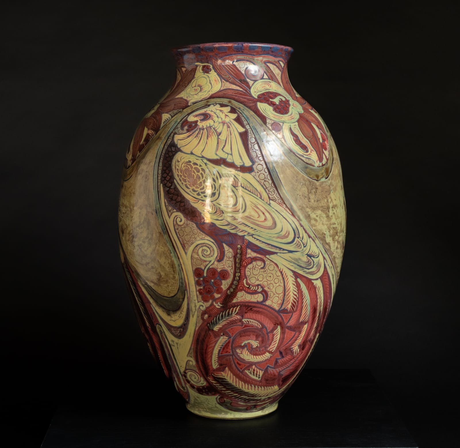 Galileo Chini, Parrots & Pomegranates,  c. 1906-1908