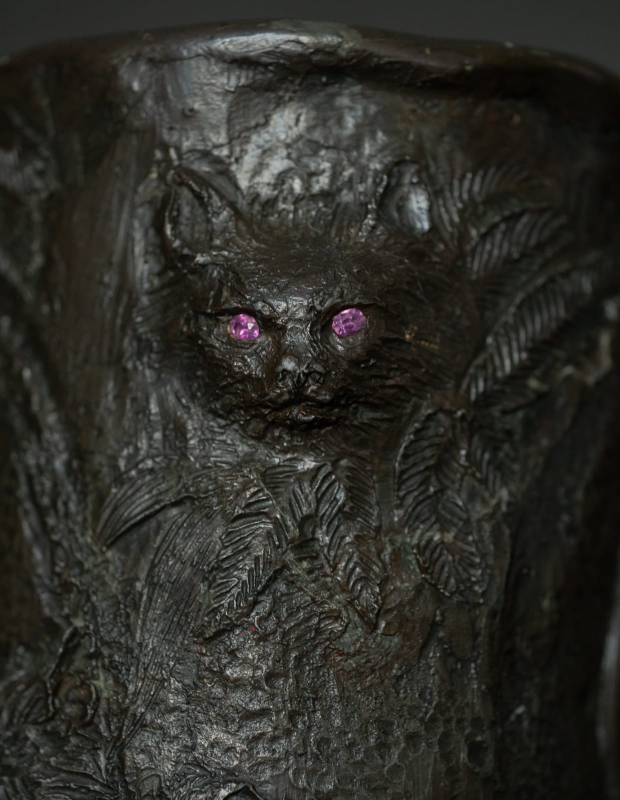 Maria Longworth Storer, Footed Vase with Bats & Cats,  June, 1898