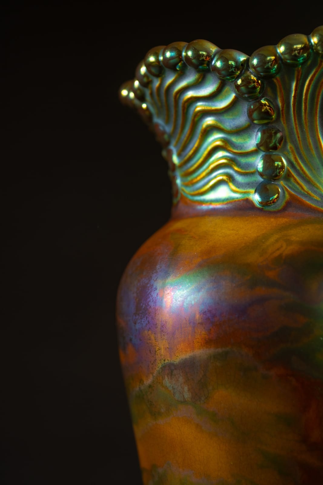 Zsolnay Pecs, Pair of Secession Vases,  c. 1900