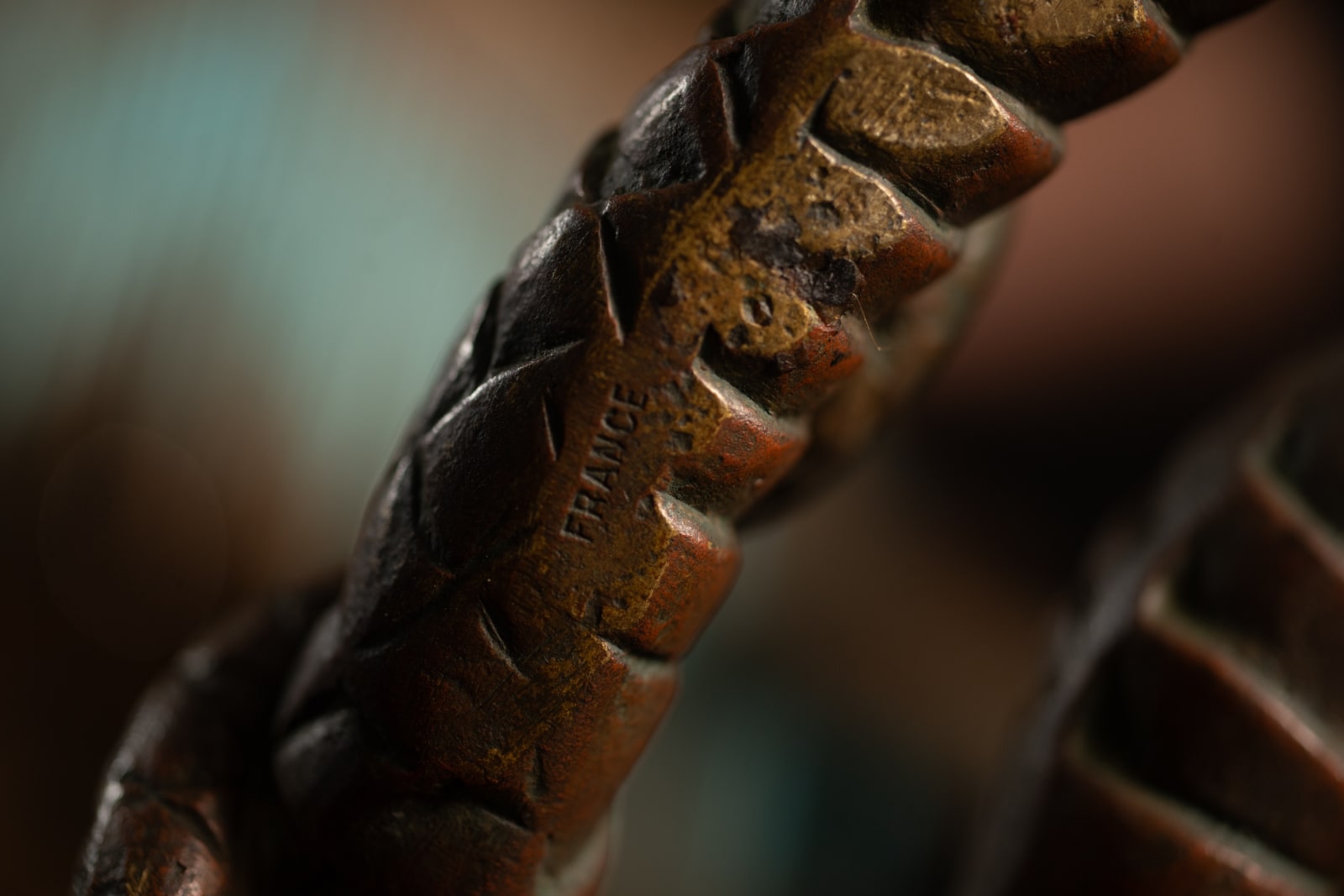 Fabulous Unknown, Repousse Snake Lamp,  c. 1900