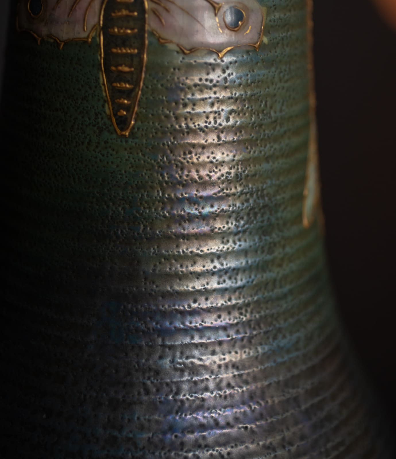 Amphora, Pair of Gres Bijou Butterflies & Spiderwebs Semiramis Vases,  1904-1906