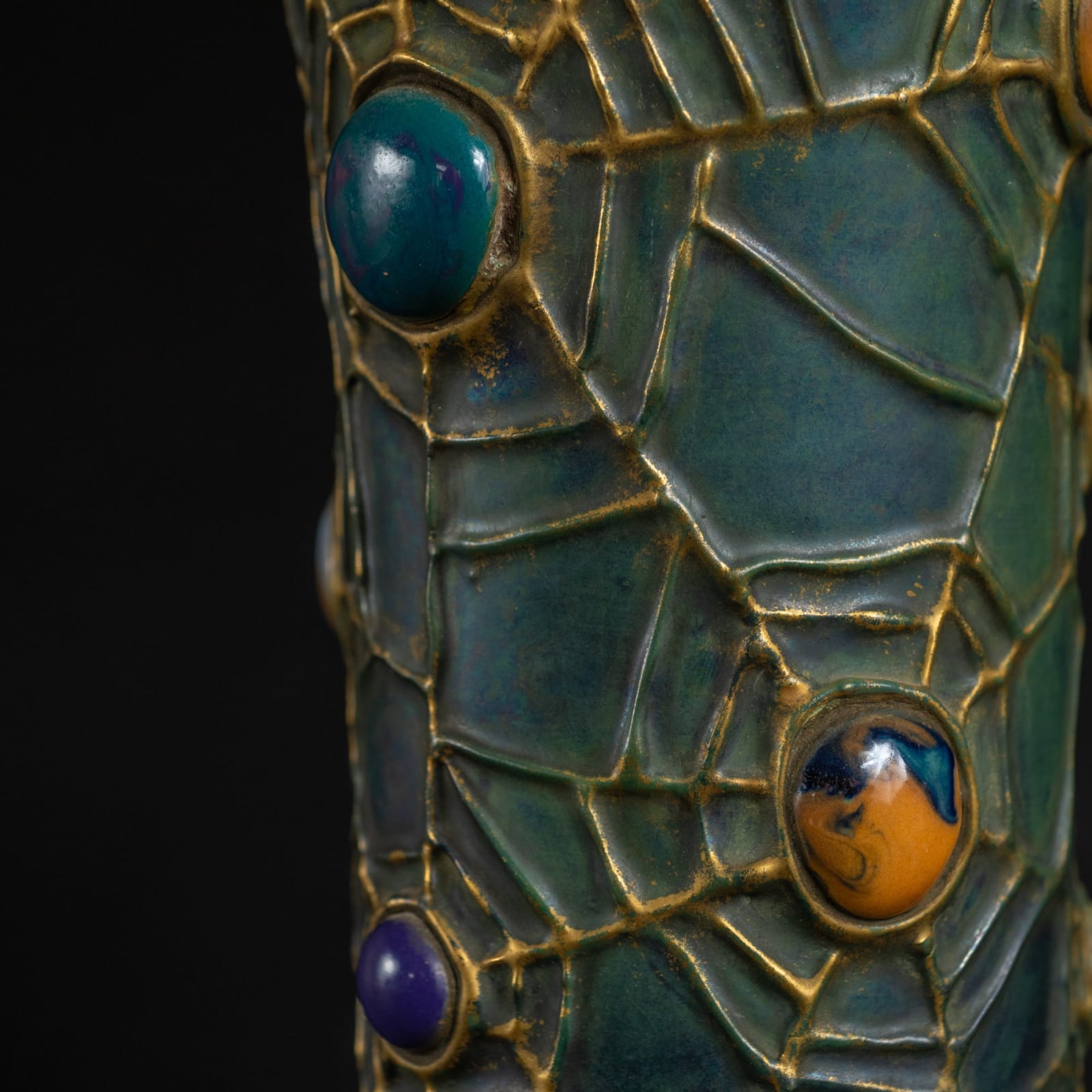 Amphora, Gres Bijou Flared Butterflies & Spiderwebs Semiramis Vase,  1904-1906