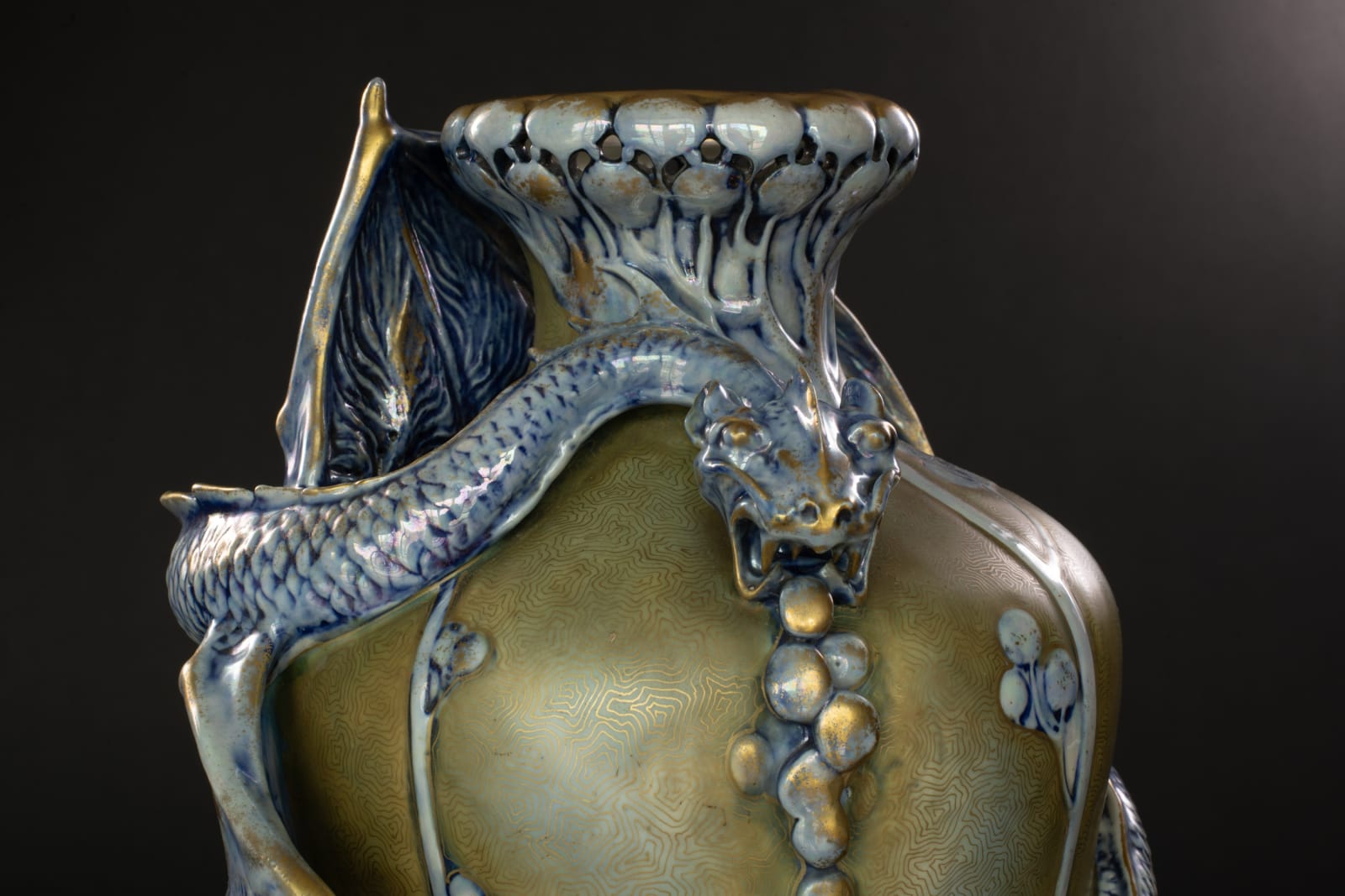 Amphora, Vase with Fiery Dragon,  1897-1898