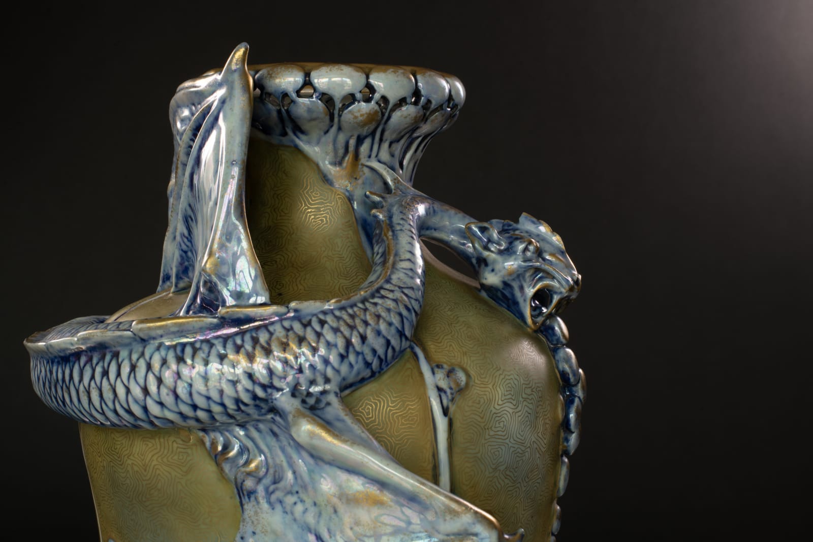 Amphora, Vase with Fiery Dragon,  1897-1898
