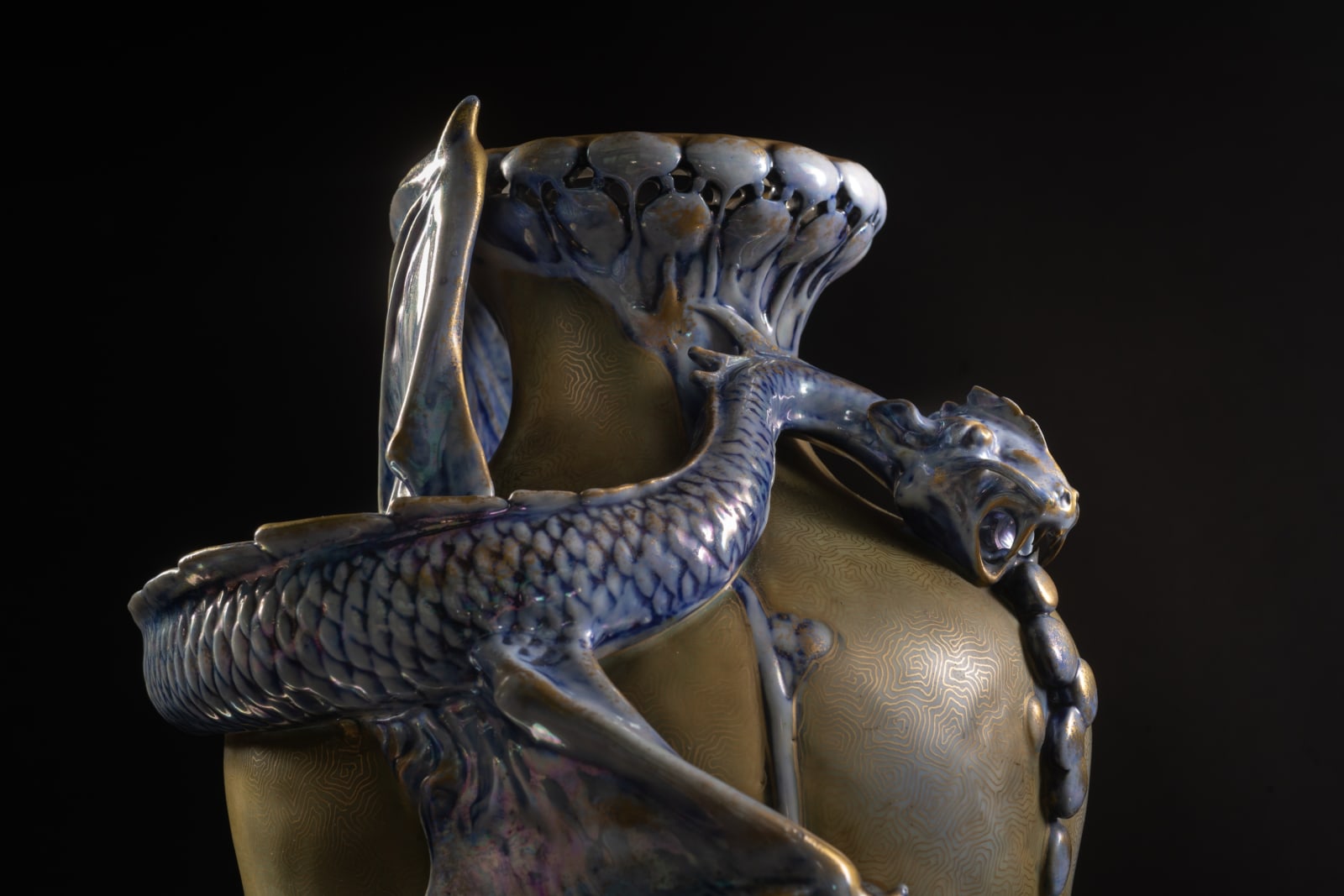 Amphora, Vase with Fiery Dragon,  1897-1898