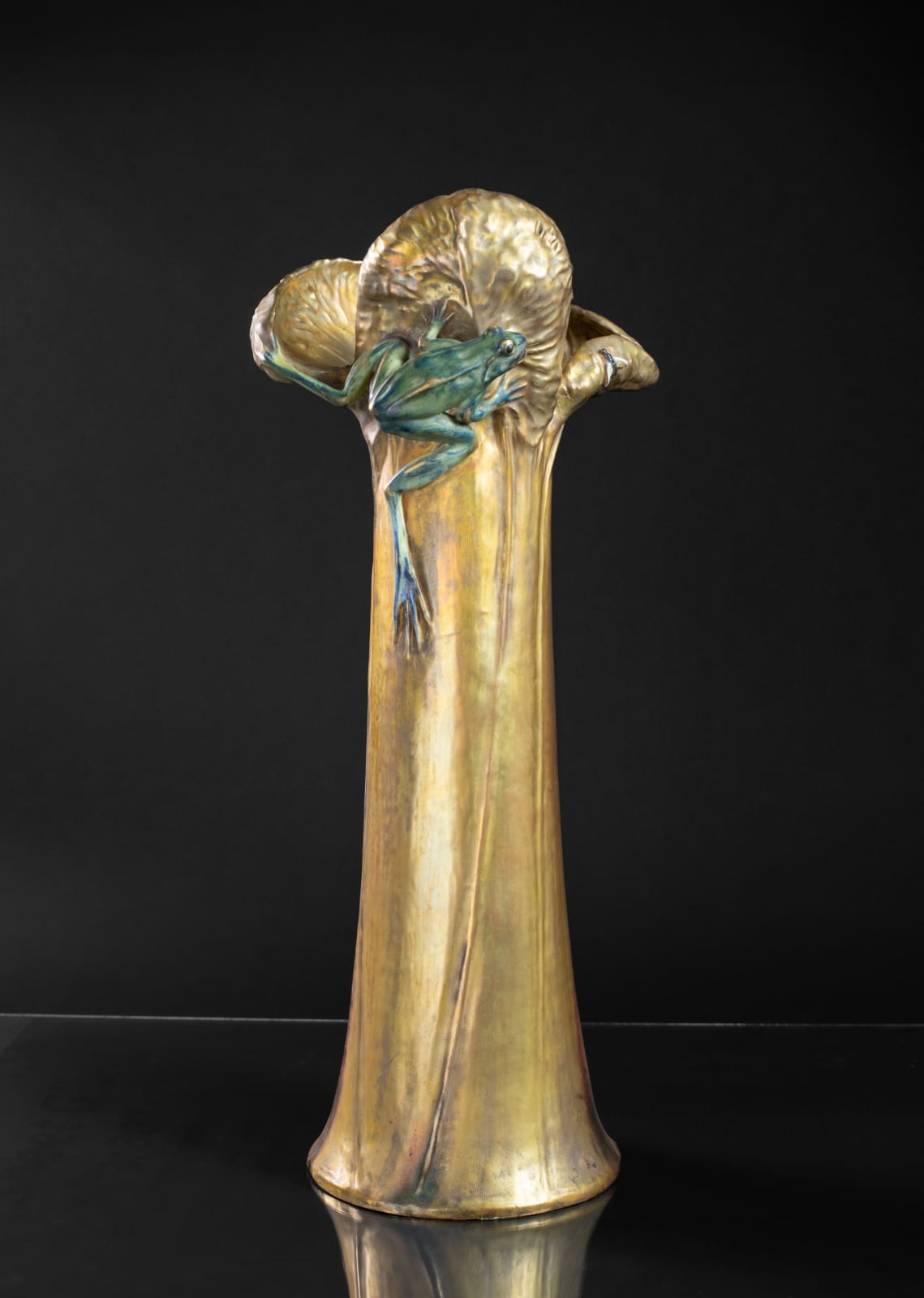 Amphora, Water Lily Vase with Frog & Fly,  1905-1906