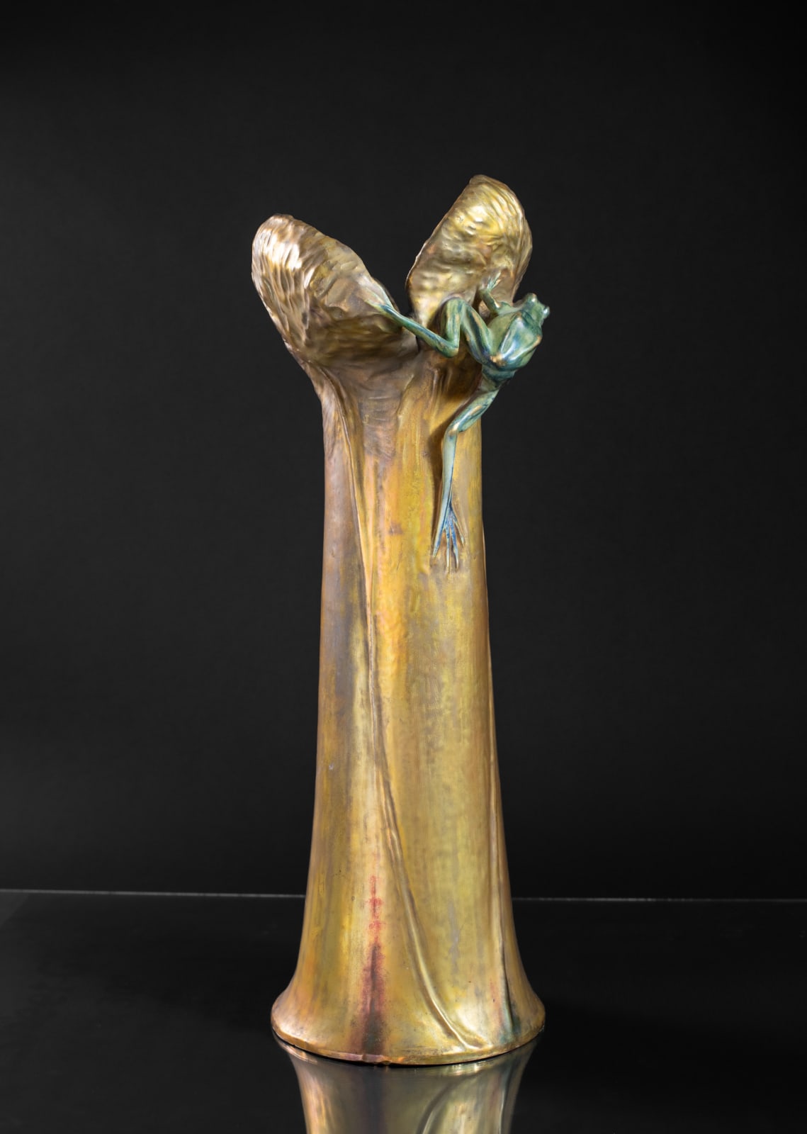 Amphora, Water Lily Vase with Frog & Fly,  1905-1906