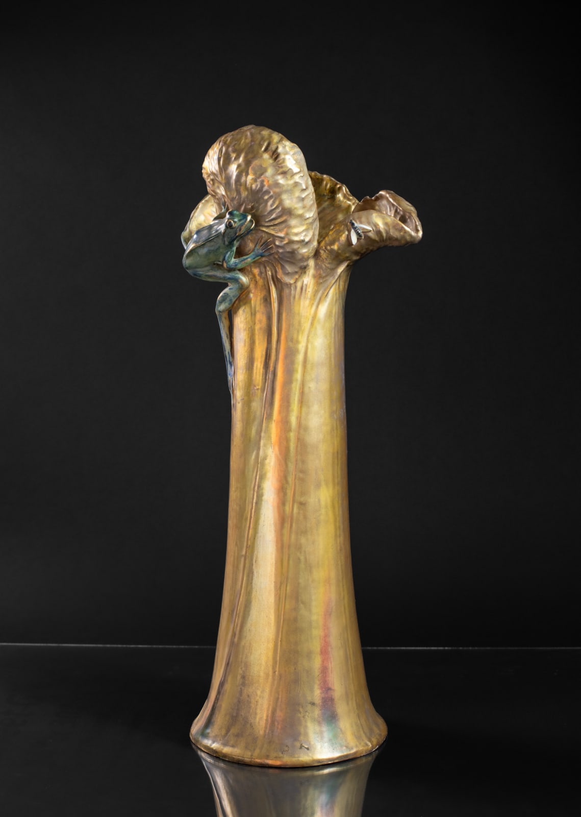 Amphora, Water Lily Vase with Frog & Fly,  1905-1906