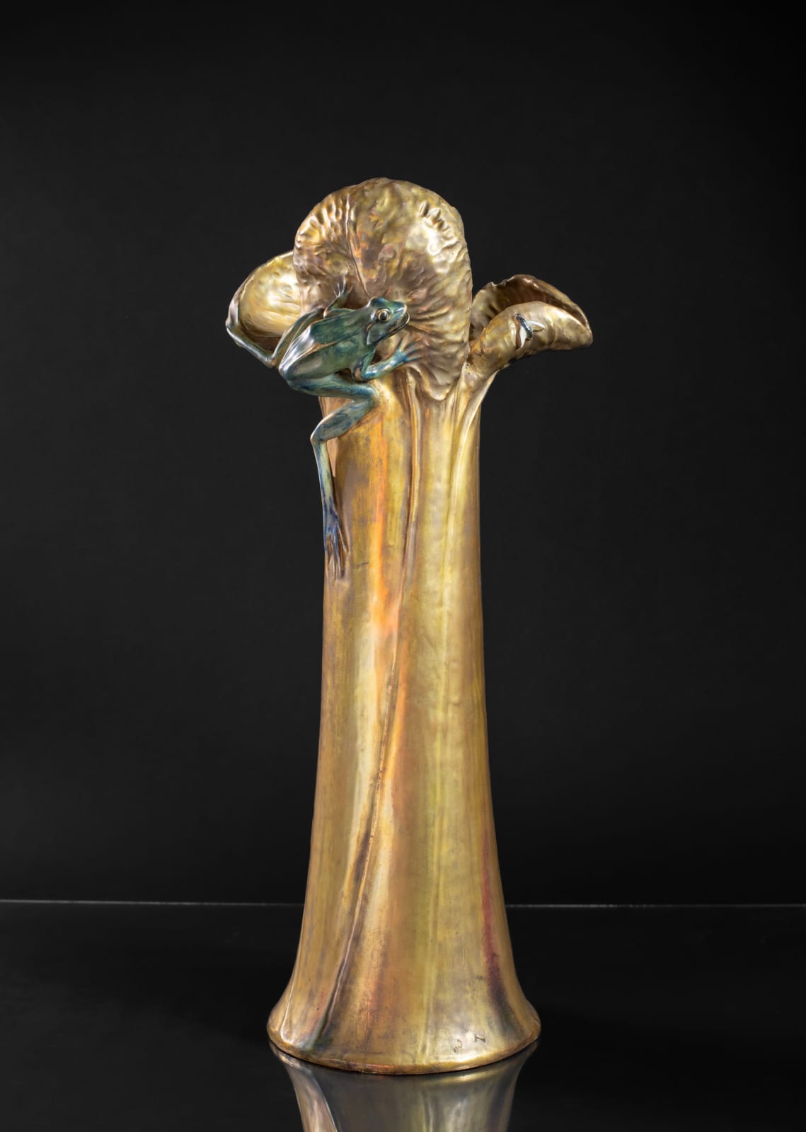 Amphora, Water Lily Vase with Frog & Fly,  1905-1906