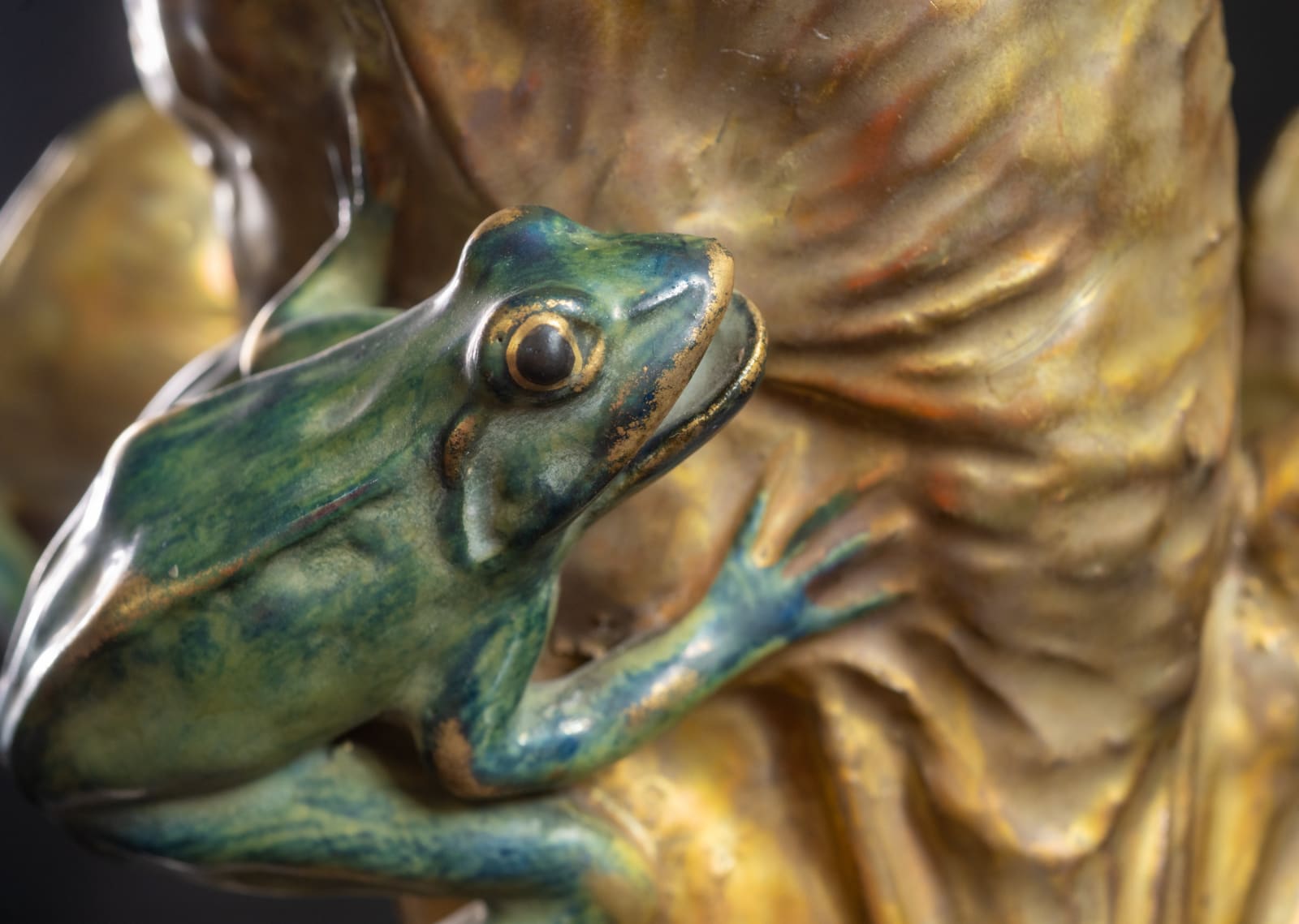 Amphora, Water Lily Vase with Frog & Fly,  1905-1906