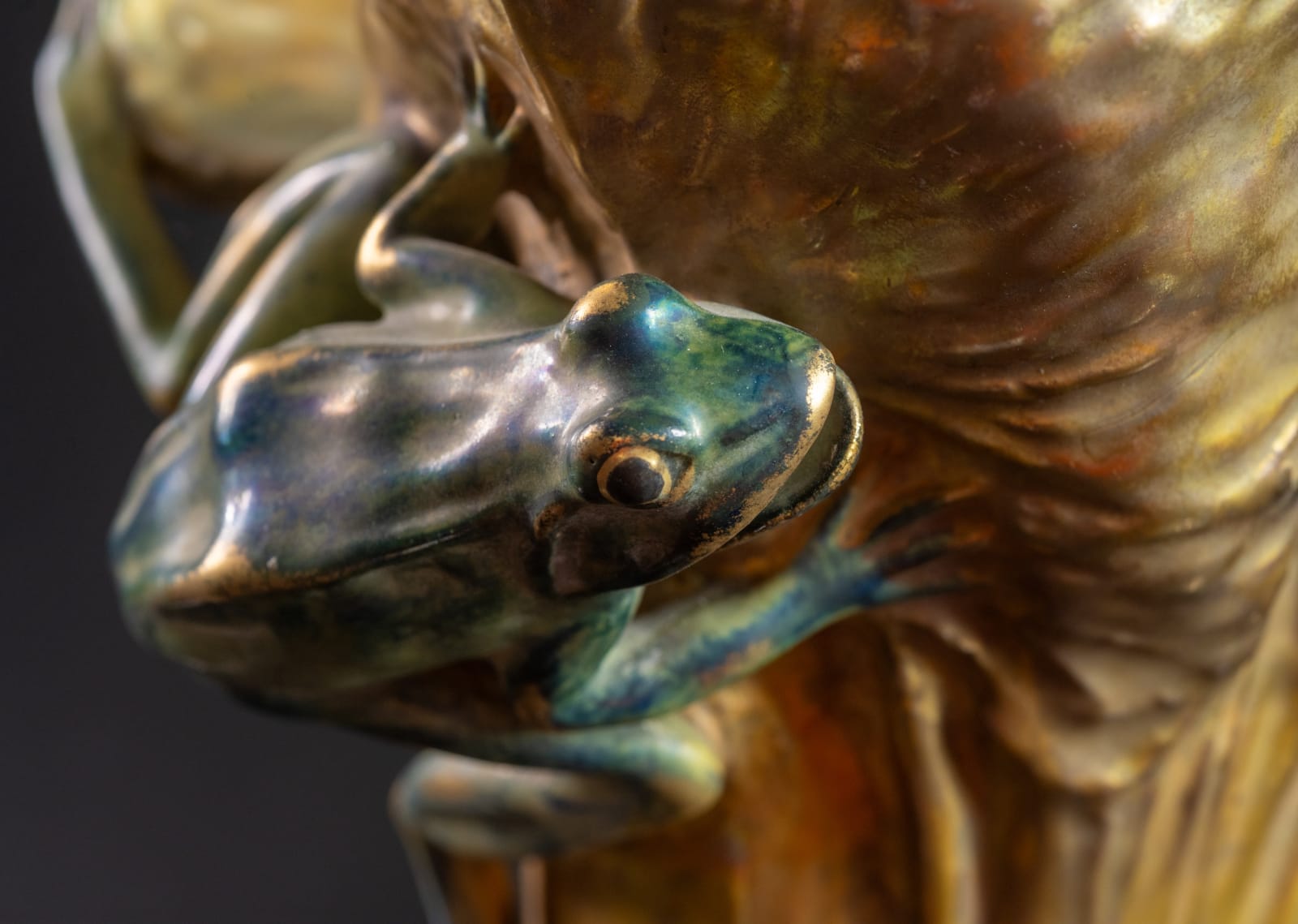 Amphora, Water Lily Vase with Frog & Fly,  1905-1906