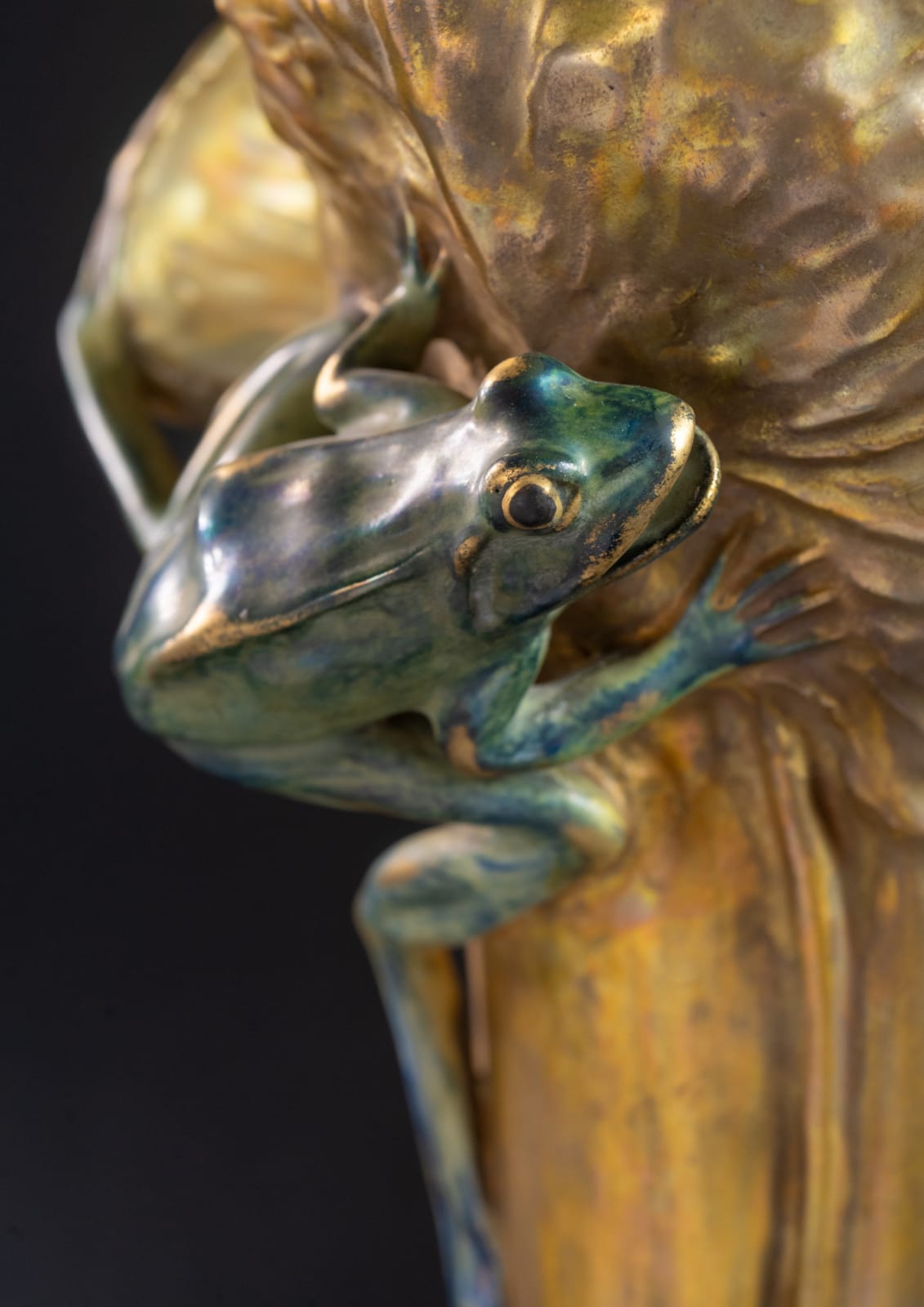 Amphora, Water Lily Vase with Frog & Fly,  1905-1906