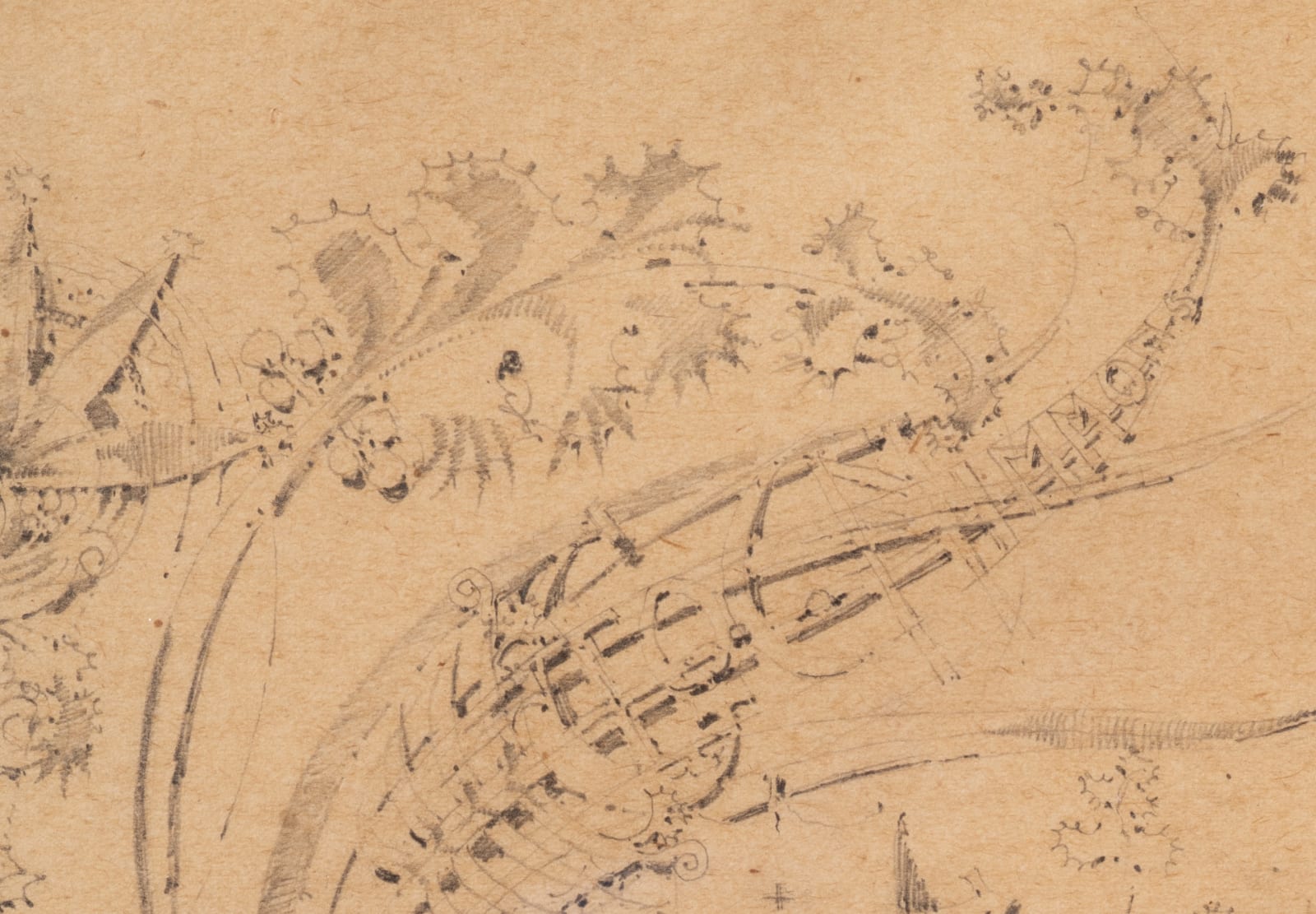 Louis Henry Sullivan, Sketch for Foliated Motif, 1918