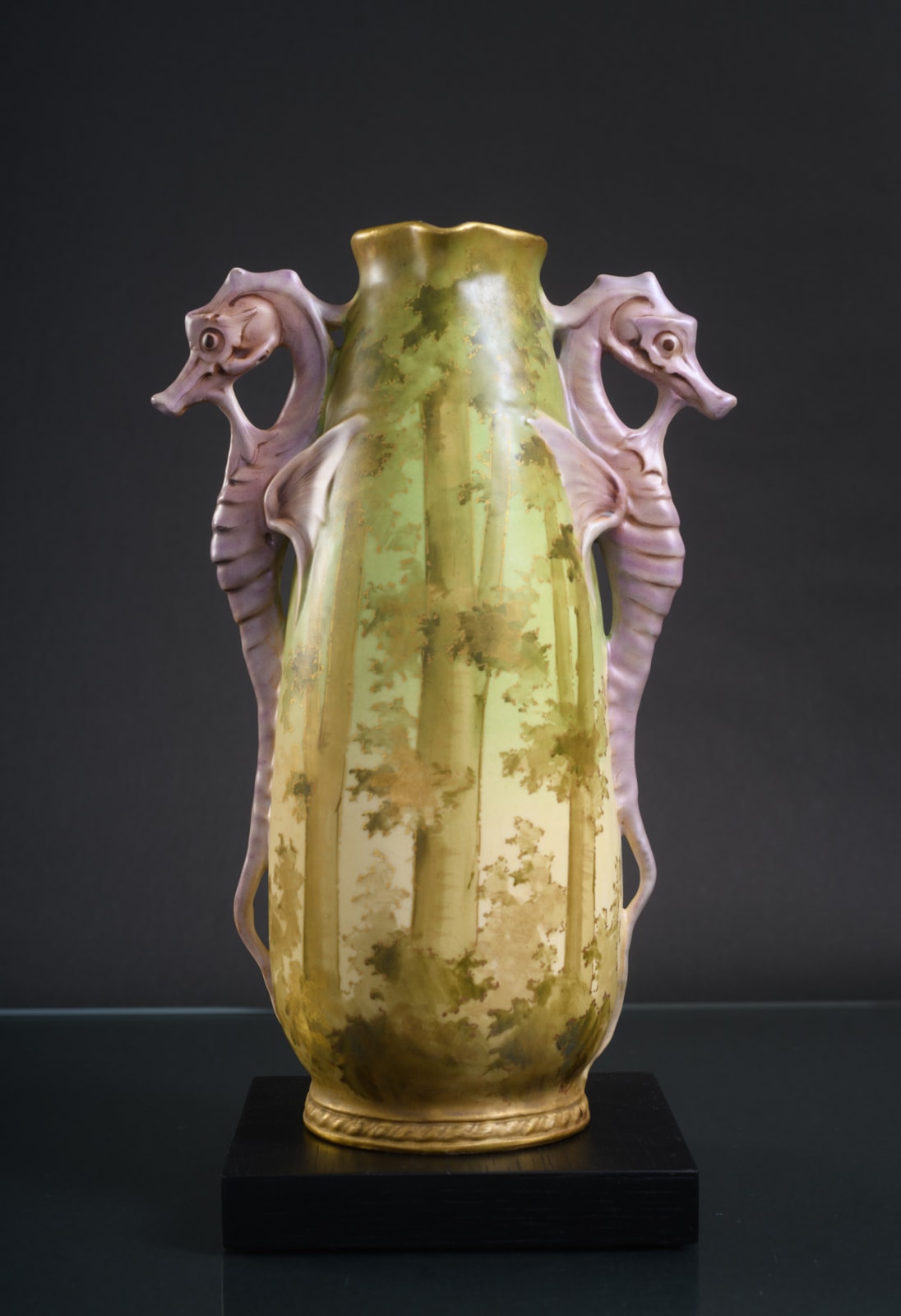 Amphora, Pair of Vases with Seahorse Handles,  1899-1900
