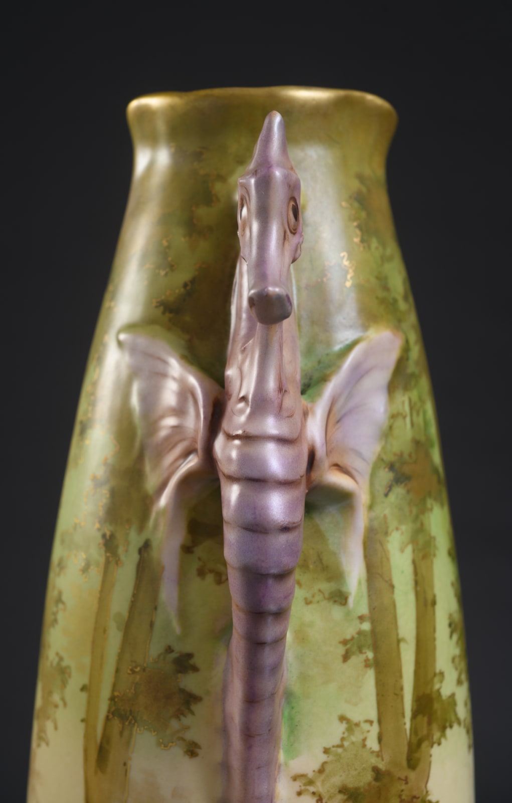 Amphora, Pair of Vases with Seahorse Handles,  1899-1900