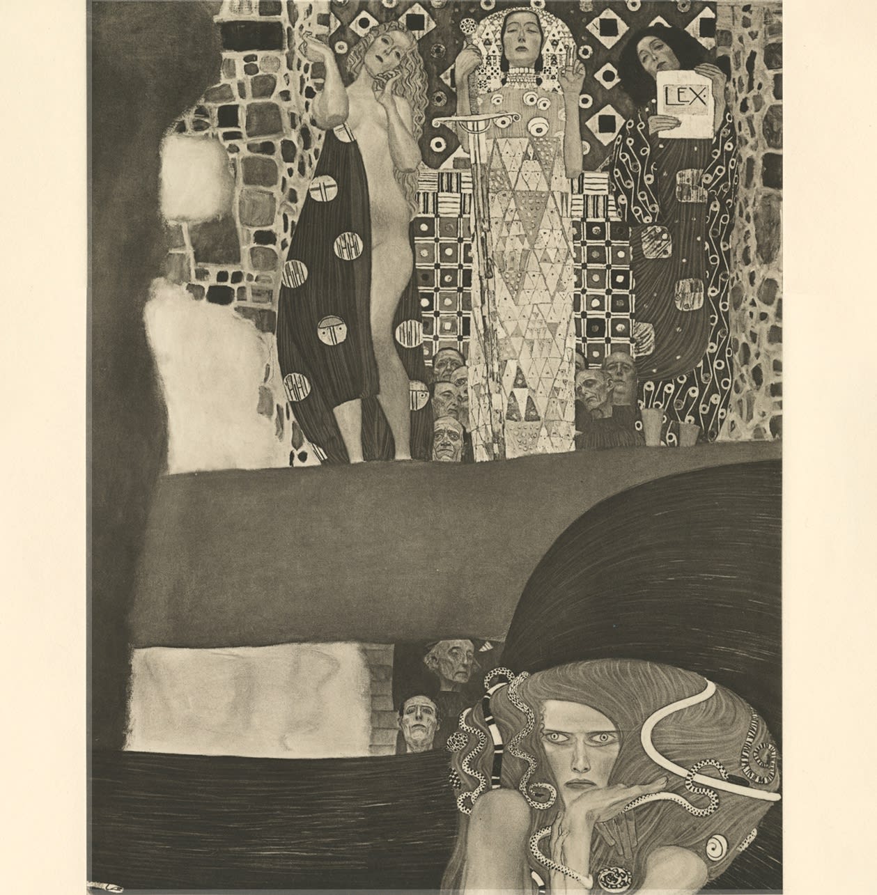 Gustav Klimt, Section of Jurisprudence,  1931