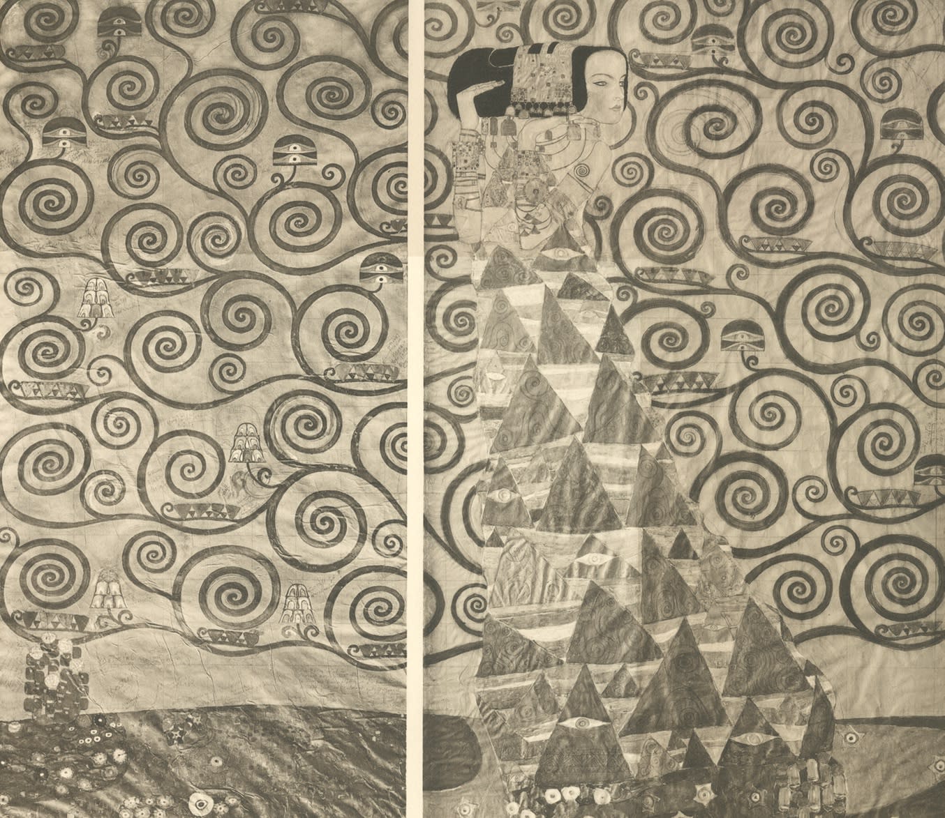 Gustav Klimt, The Tree of Life, from Studies for the Frieze at Palais, pt. 1,  1931