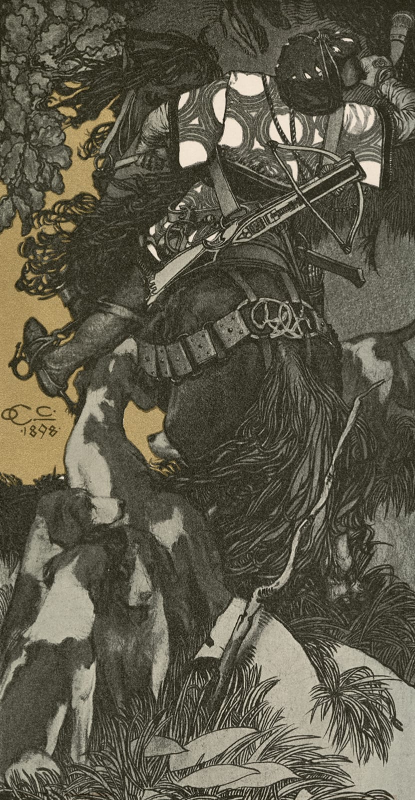 Carl Otto Czeschka, Hunting,  1895-1900