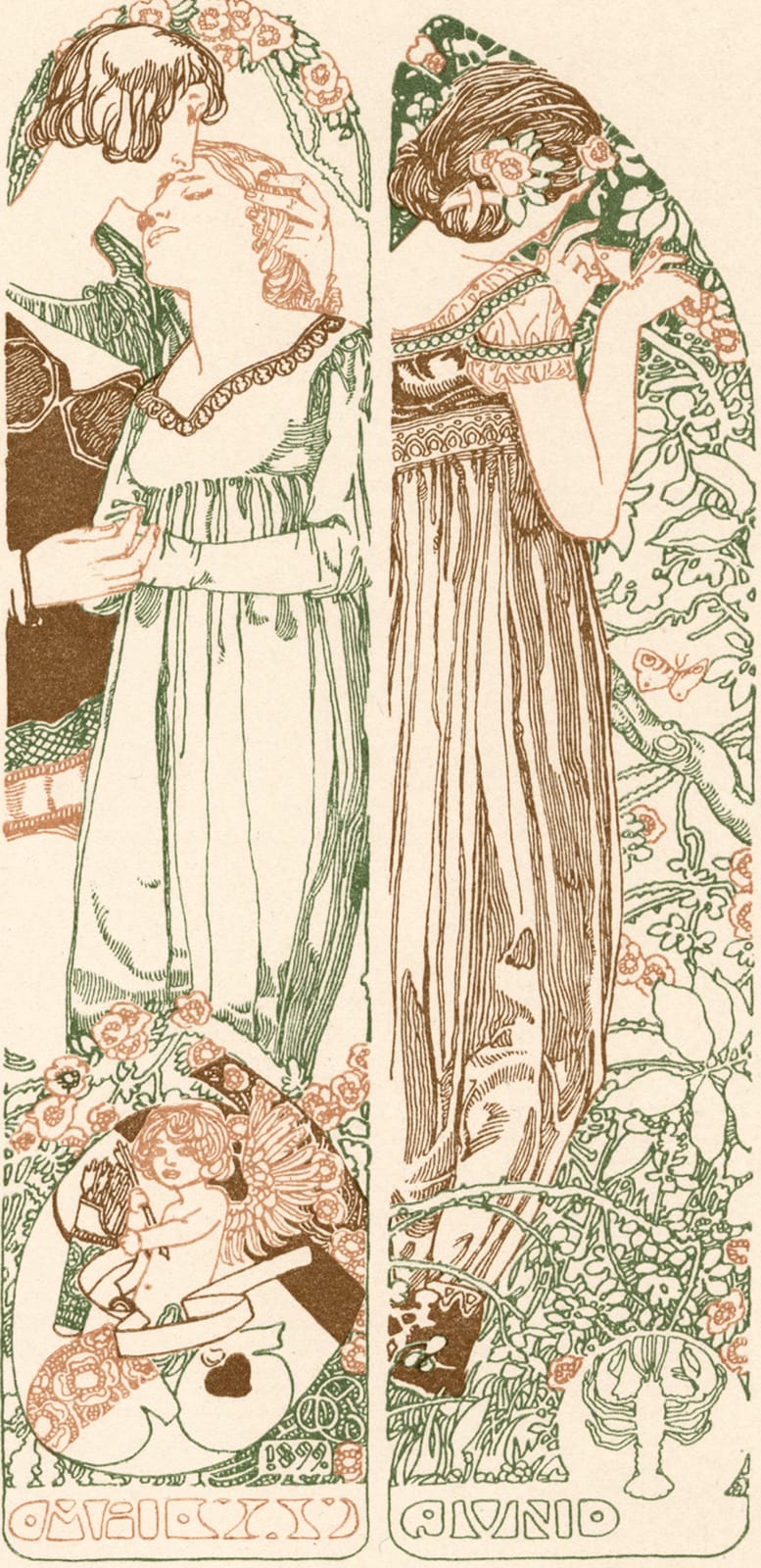 Carl Otto Czeschka, Seasons,  1895-1900