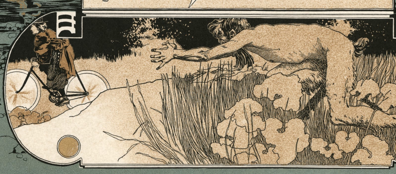 Koloman Moser, Hunting, Fishing, Rowing, Cycling,  1897