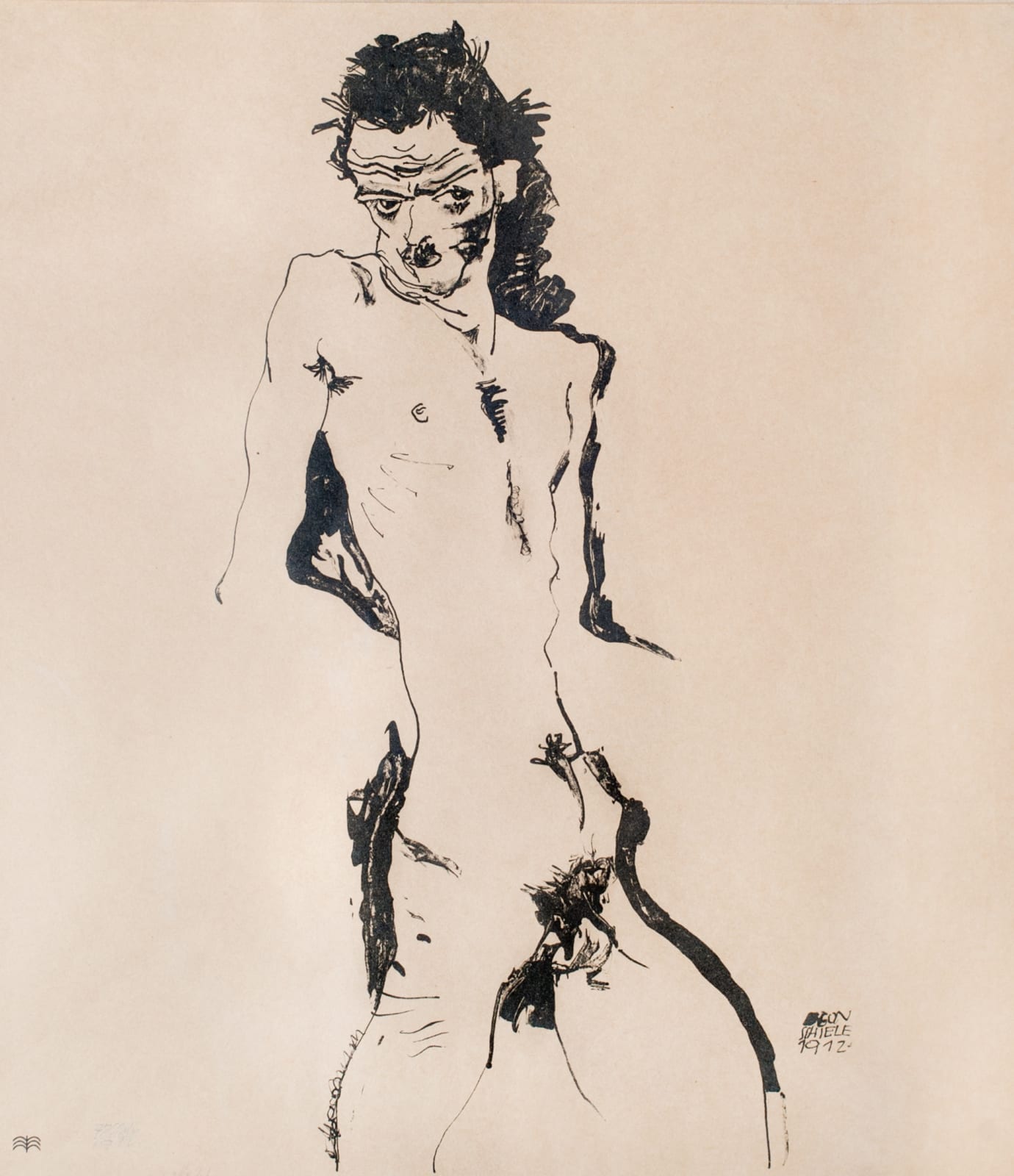 Egon Schiele, Male Nude I (Self-Portrait),  1912