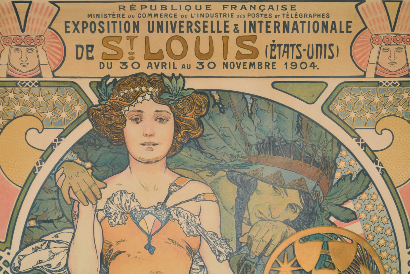 Alphonse Mucha, St Louis World's Fair Poster,  1896