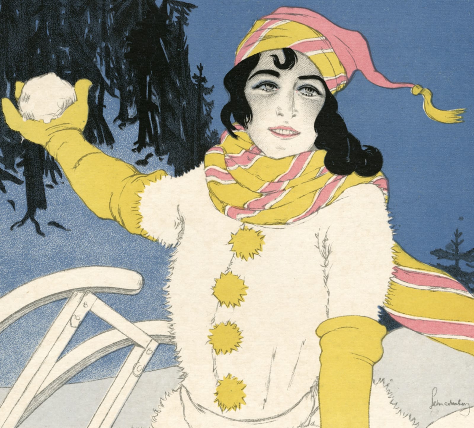 Walter Schnackenberg, Die Rodelhexe,  1920