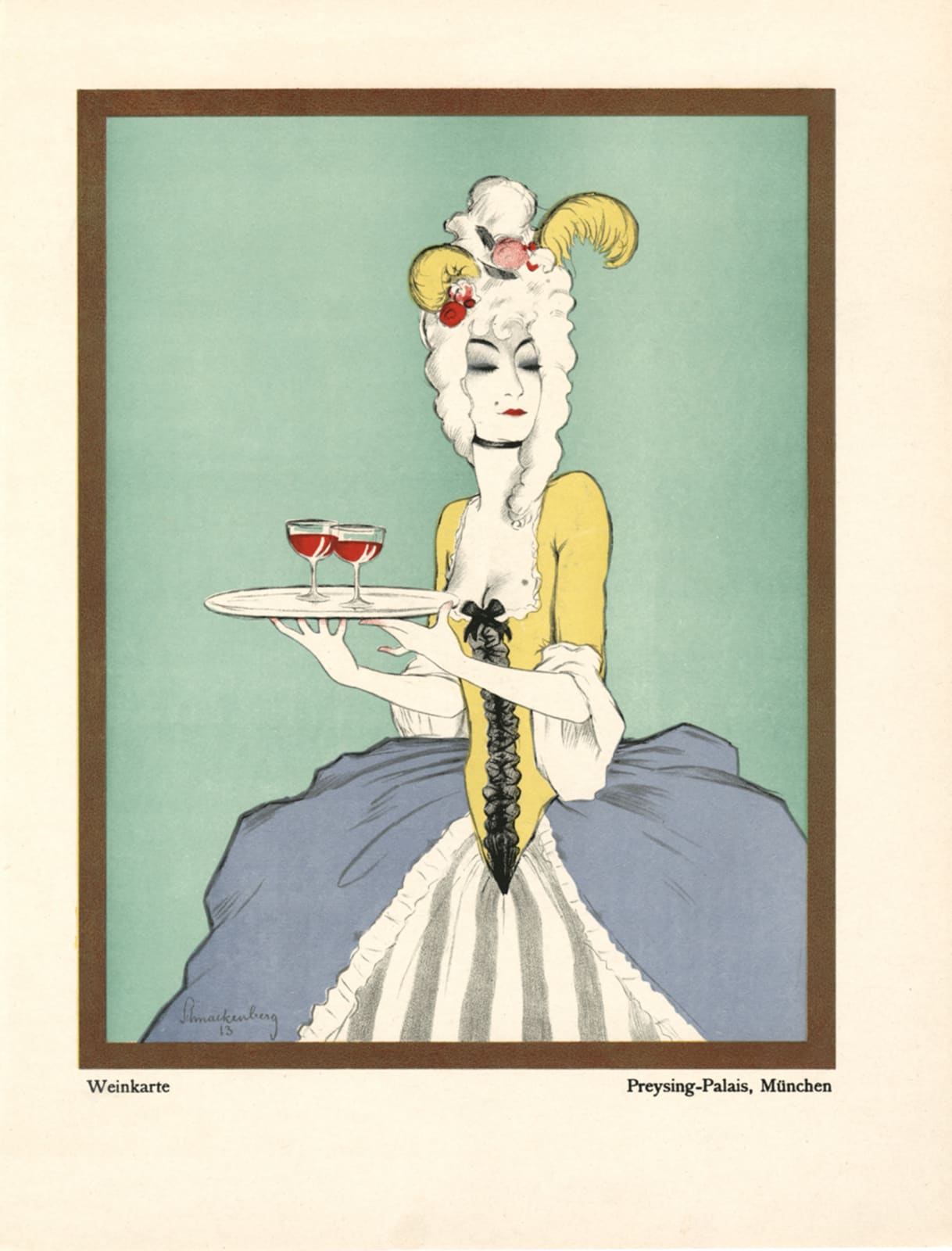 Walter Schnackenberg, Preysing-Palais Munich, 1920