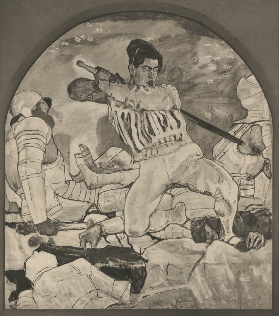 Ferdinand Hodler, Retreat from Marigano (set of 3), ca 1914