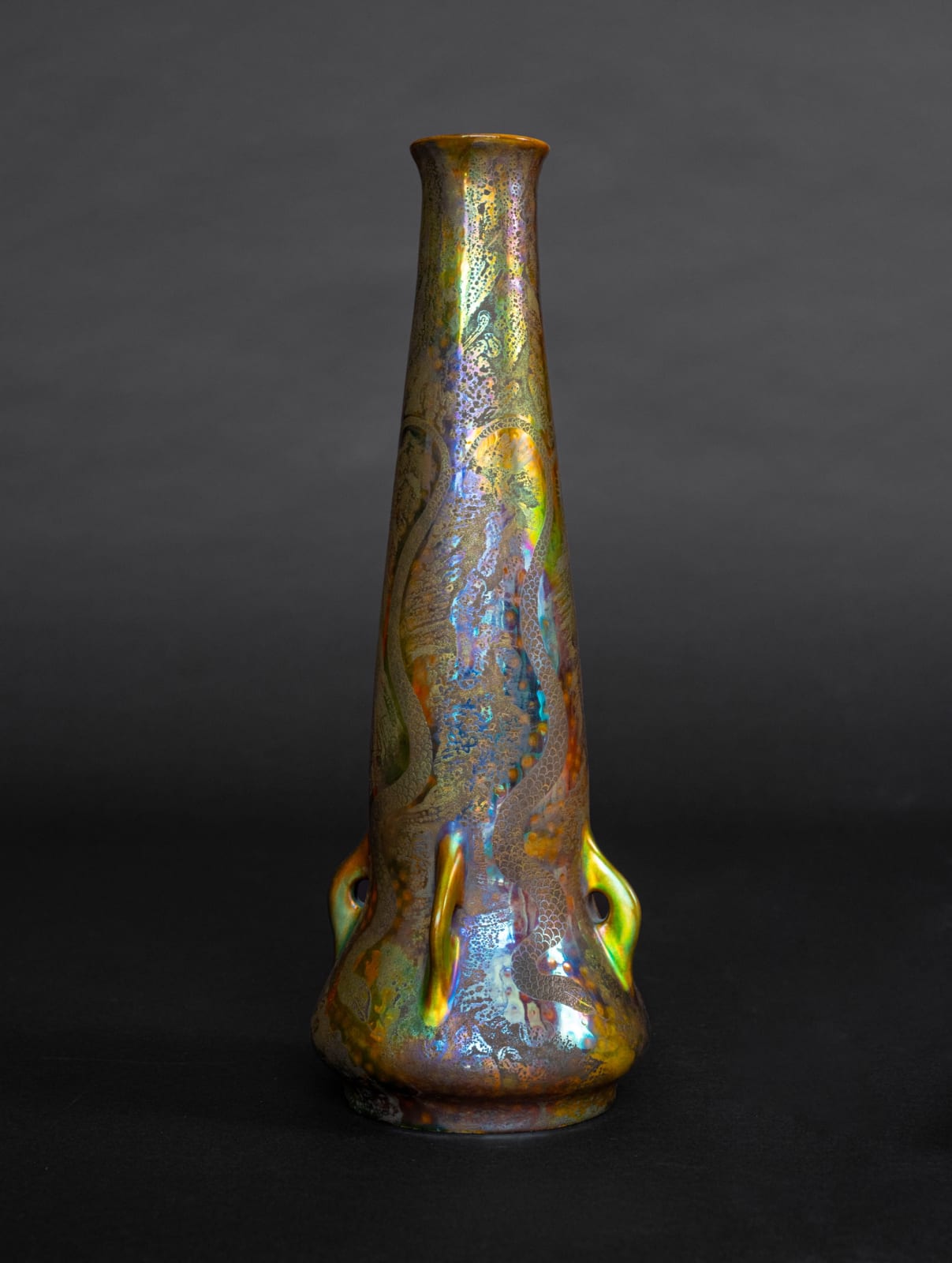 Zsolnay Pecs, Serpent Vase,  1899-1900