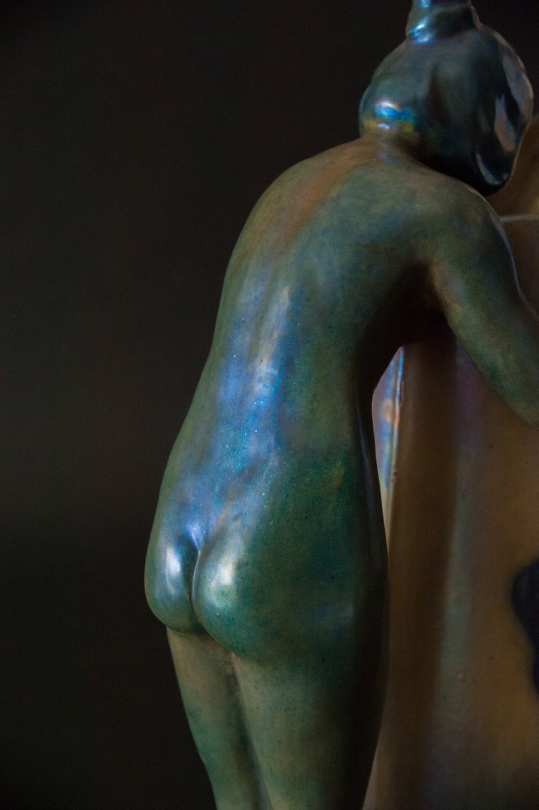 Zsolnay Pecs, Figurative Pitcher,  1899-1900