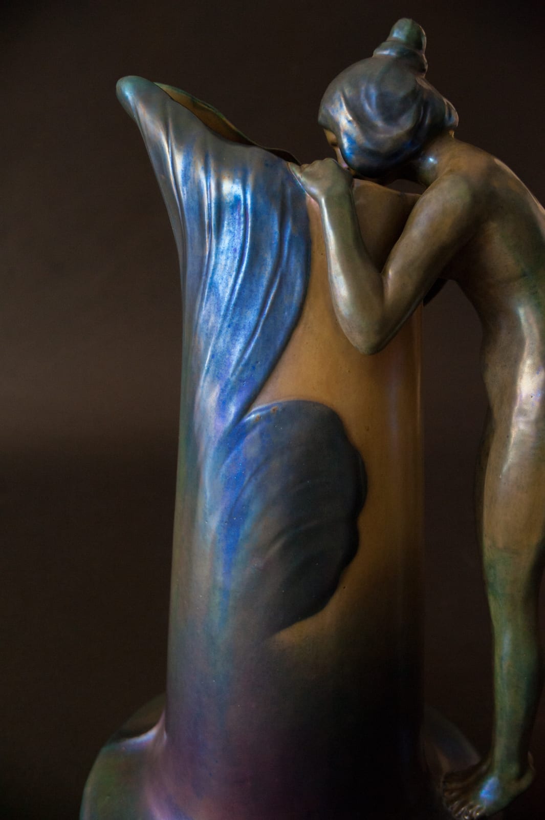 Zsolnay Pecs, Figurative Pitcher,  1899-1900