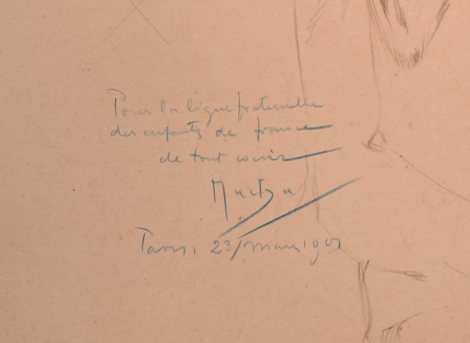 Alphonse Mucha, Portrait Study for Princezna Hyacinta,  1907