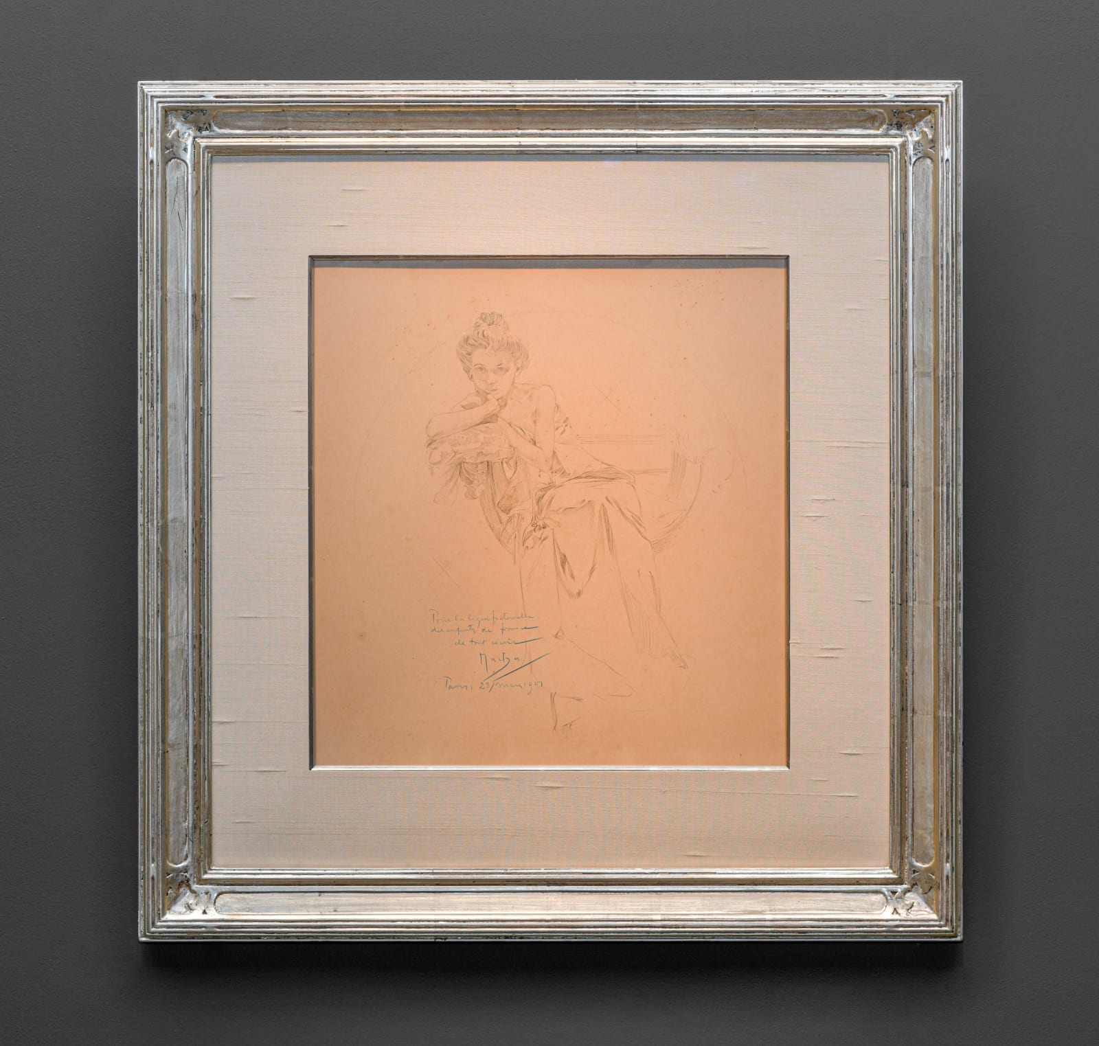 Alphonse Mucha, Portrait Study for Princezna Hyacinta,  1907