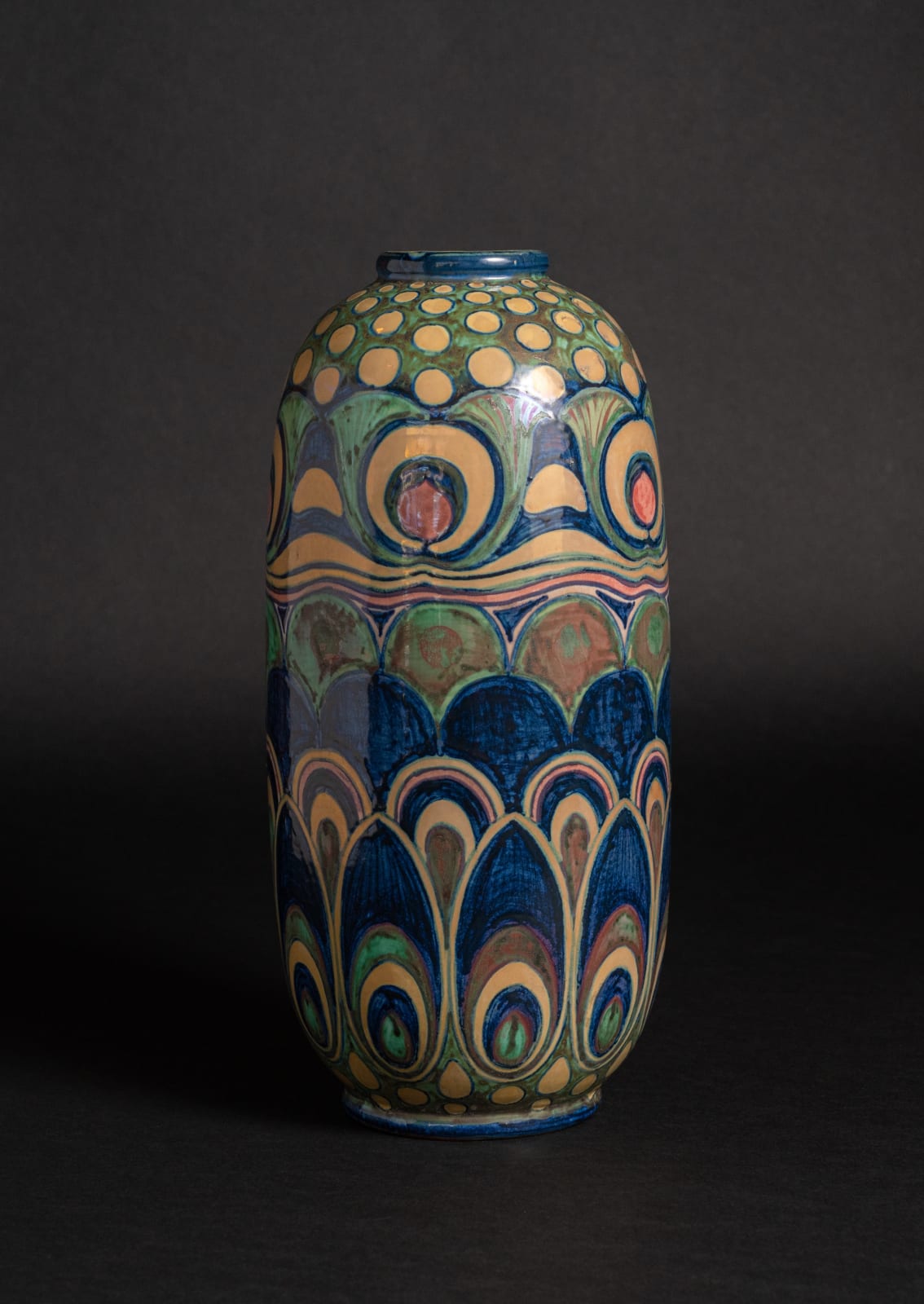 Galileo Chini, Peacock Vase,  1904