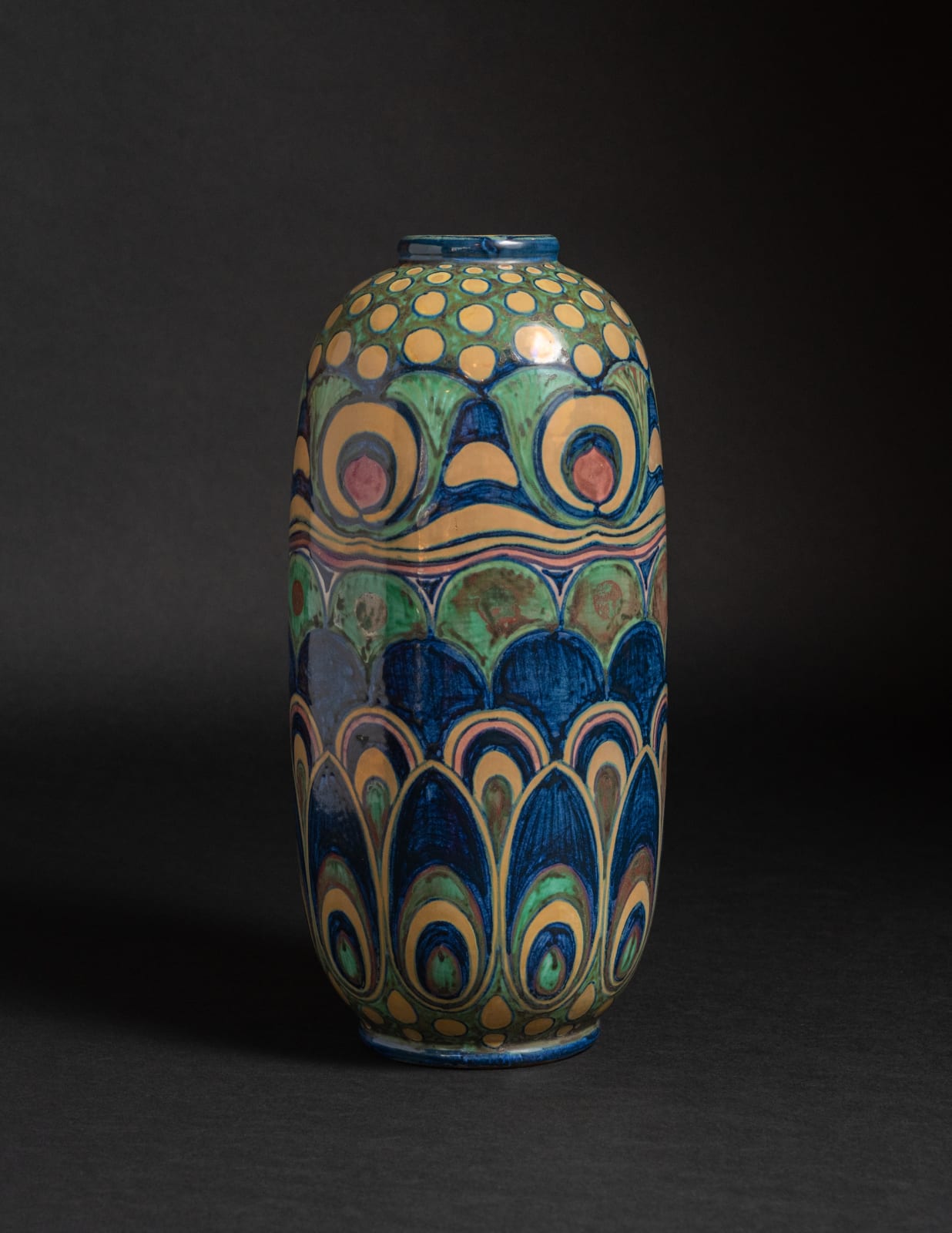 Galileo Chini, Peacock Vase,  1904
