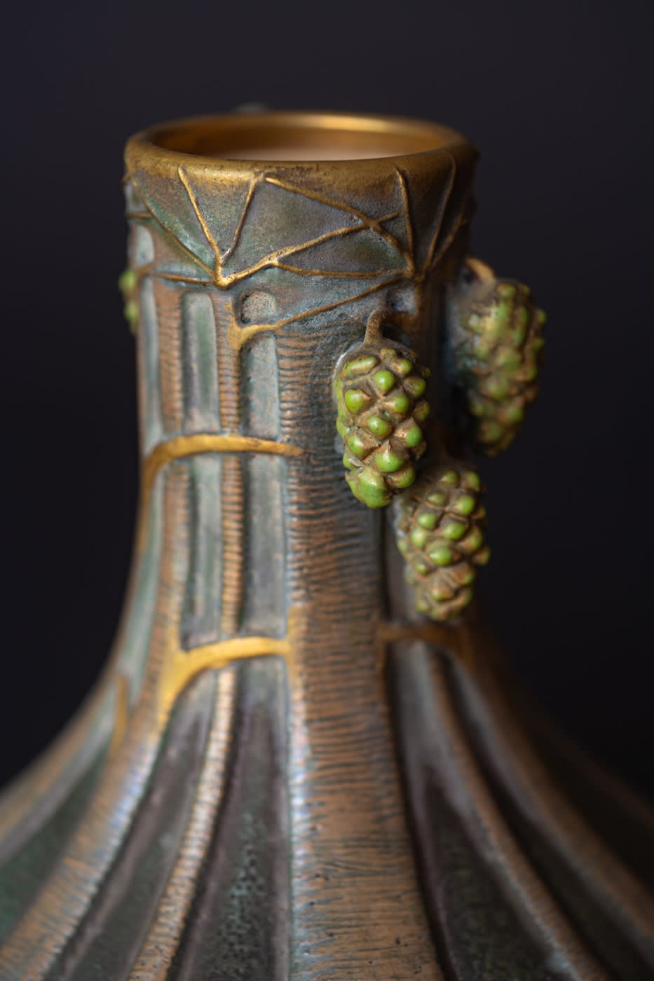 Amphora, Ewer with Pine Cone Motif,  1908-1909