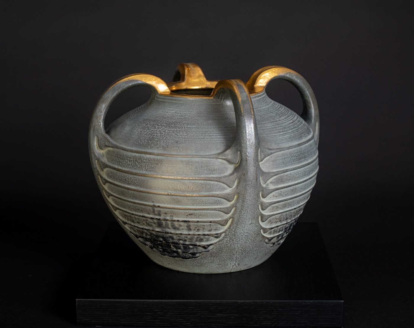 Amphora, Four-Handled, Ribbed Vase,  1906-1907