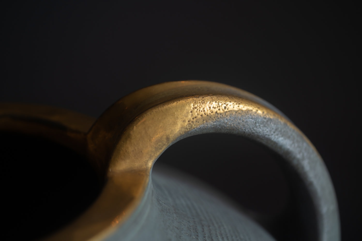 Amphora, Four-Handled, Ribbed Vase,  1906-1907