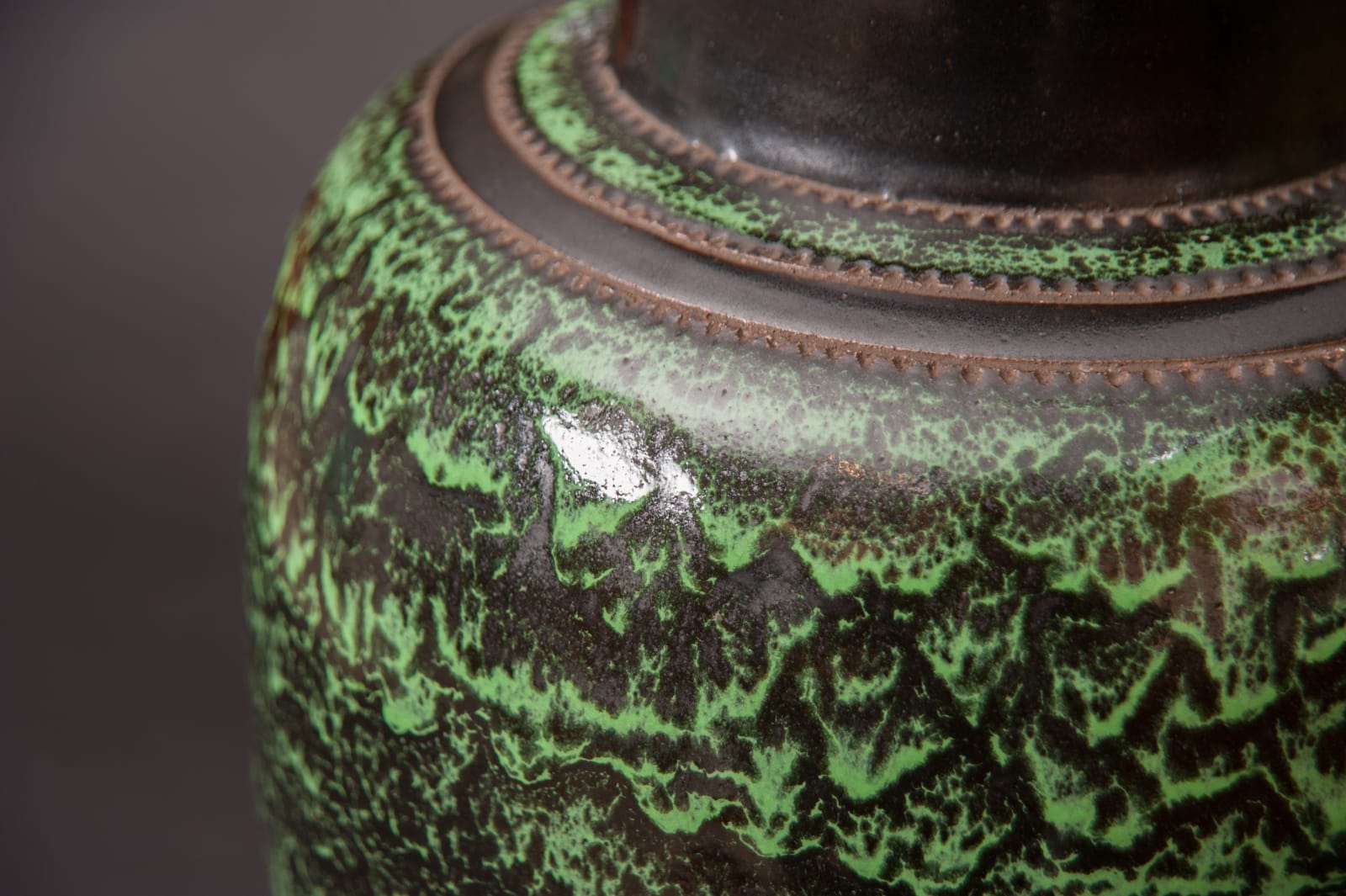Emile Lenoble, Baulister Enamel Vase,  c. 1925