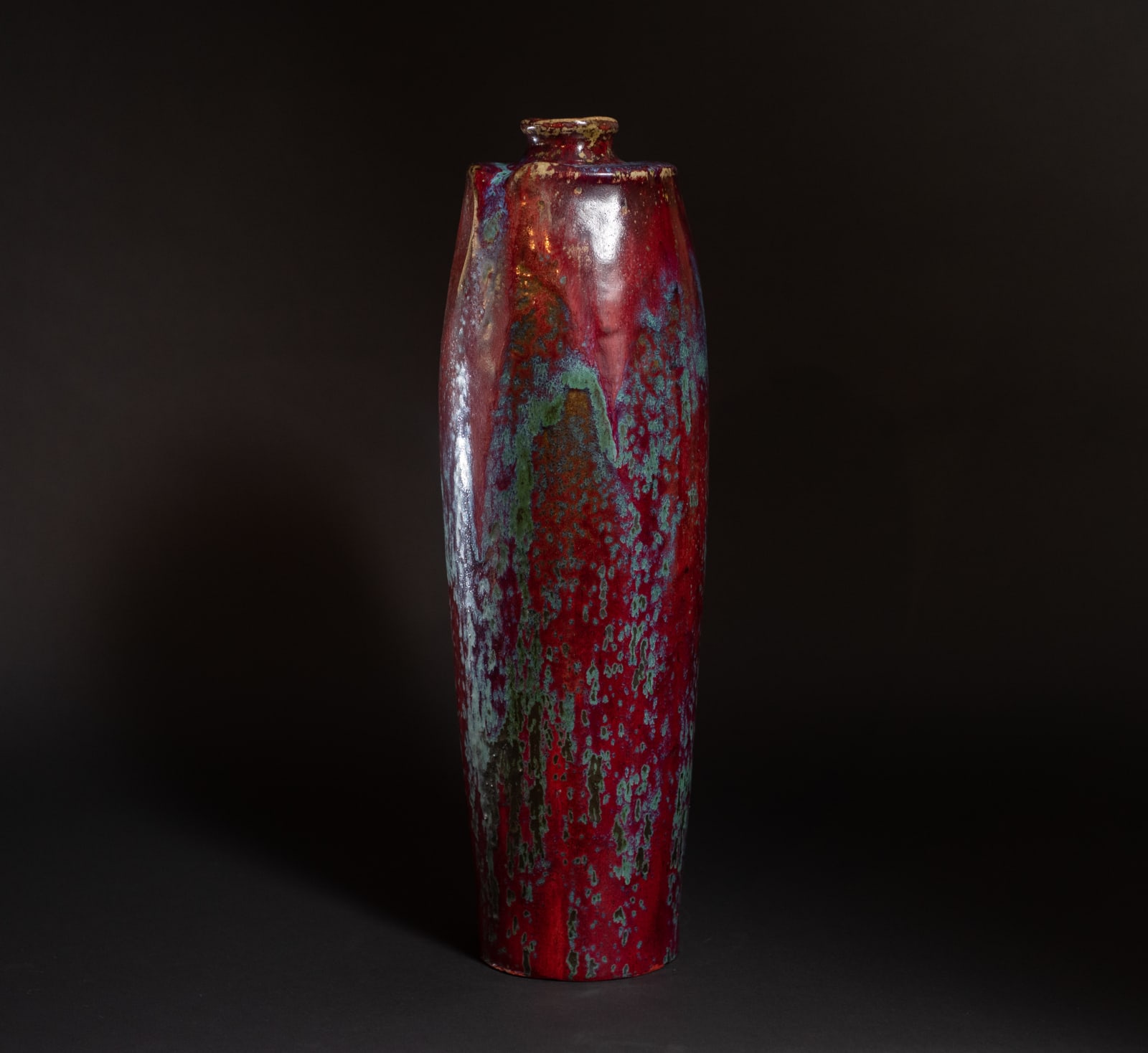 Pierre Adrien Dalpayrat, Crimson Flambe Vase,  c. 1910