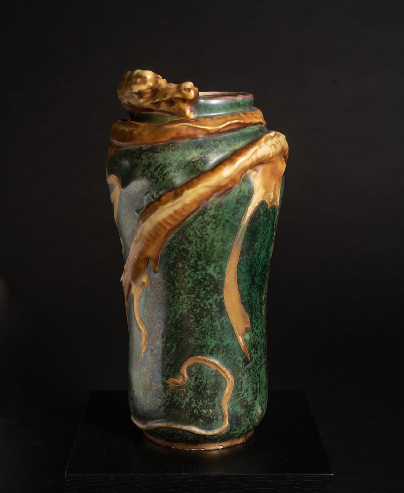 Amphora, Swirling Water Dragon Vase,  1901-1902