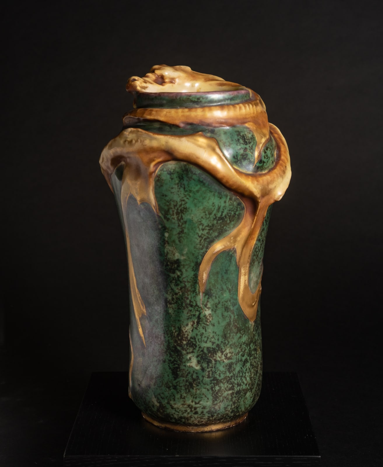 Amphora, Swirling Water Dragon Vase,  1901-1902