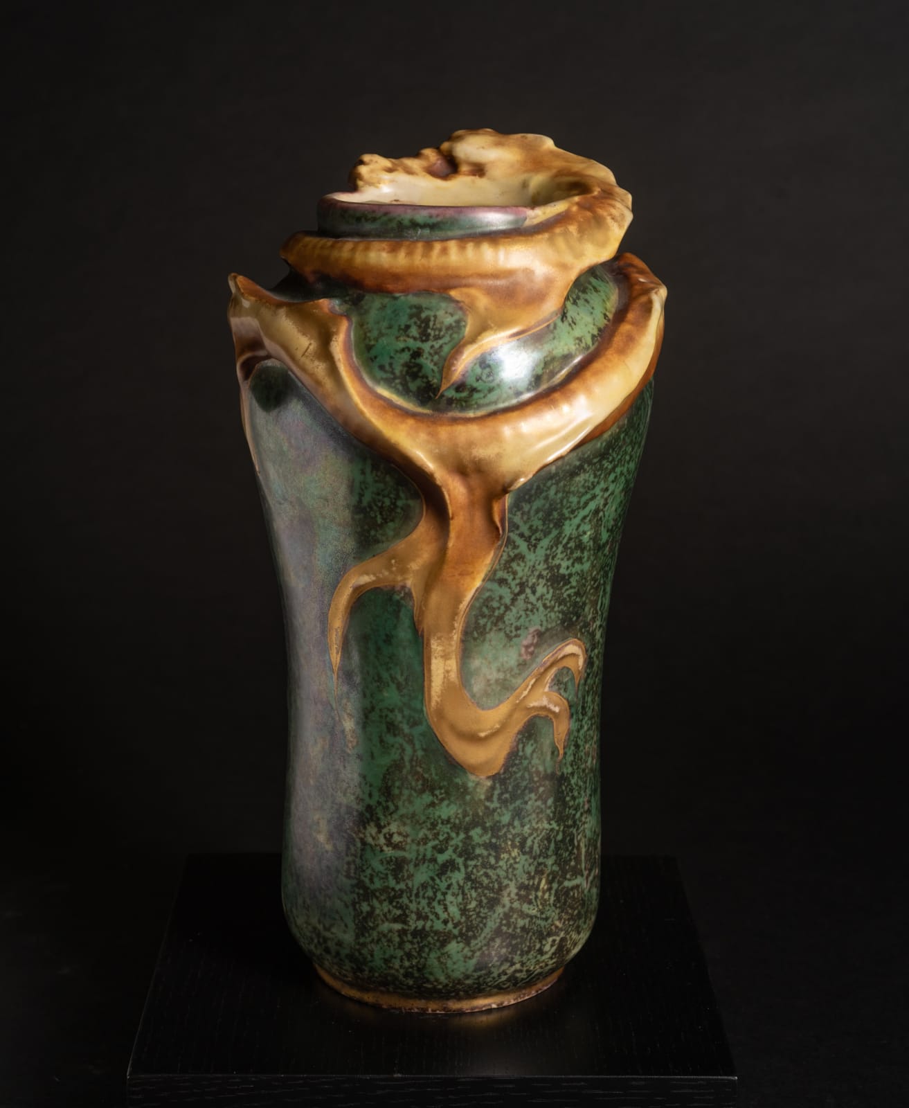 Amphora, Swirling Water Dragon Vase,  1901-1902
