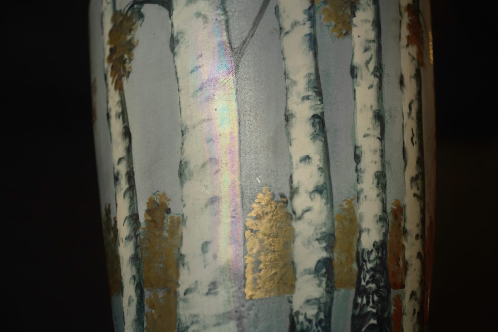 Amphora, Reticulated Vase with Forest and Mushroom Motif,  1906-1907