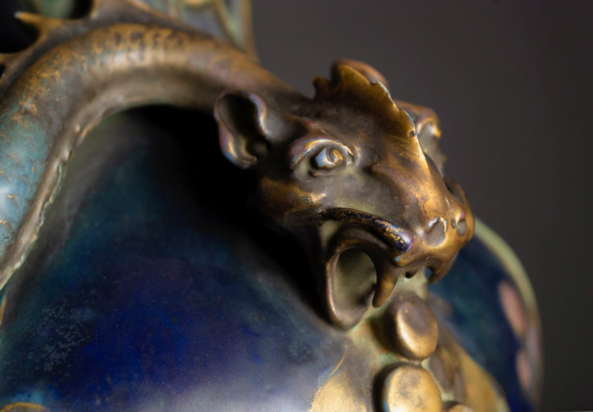 Amphora, Vase with Fiery Dragon,  1897-1898