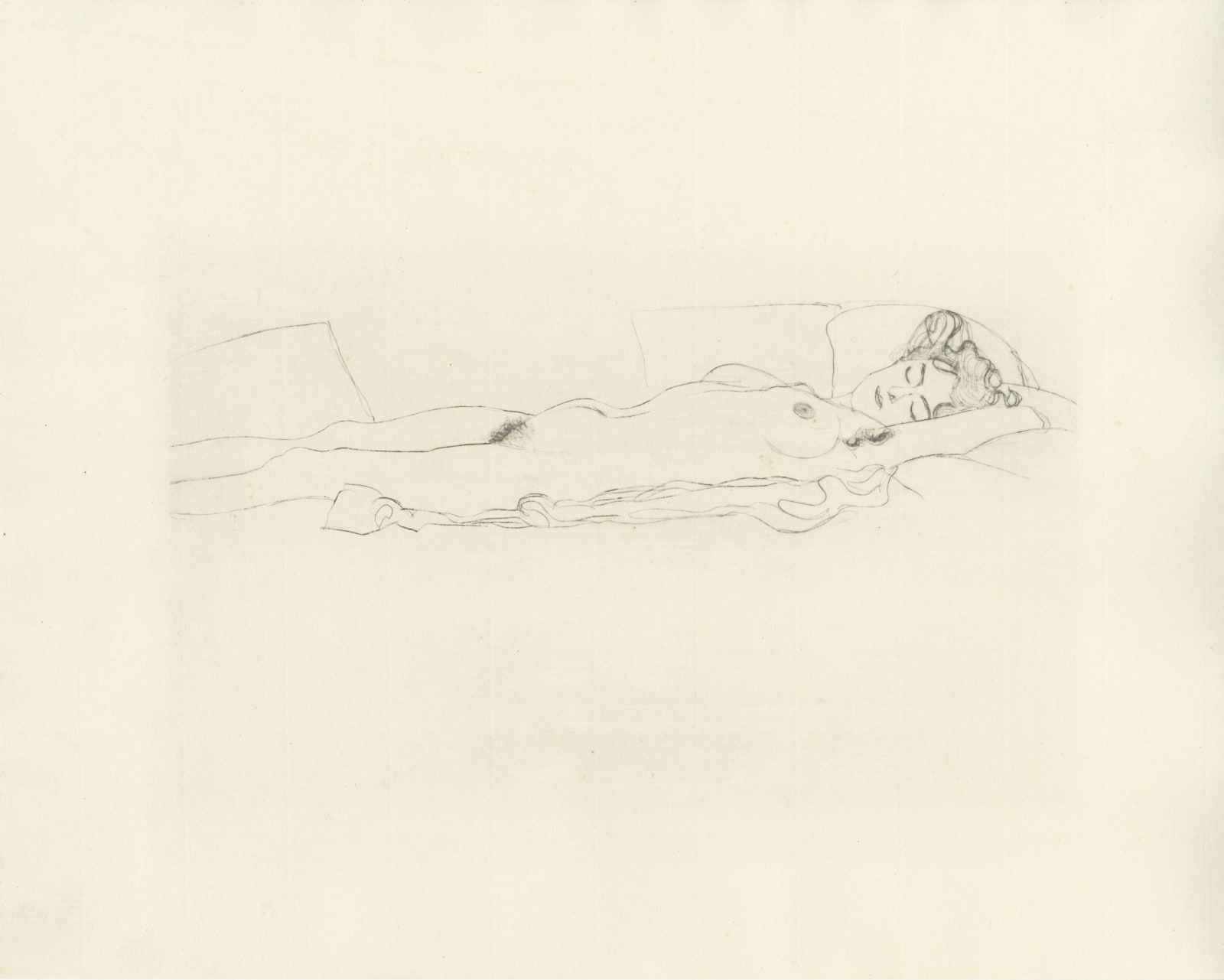 Gustav Klimt, Sleeping Woman,  1907